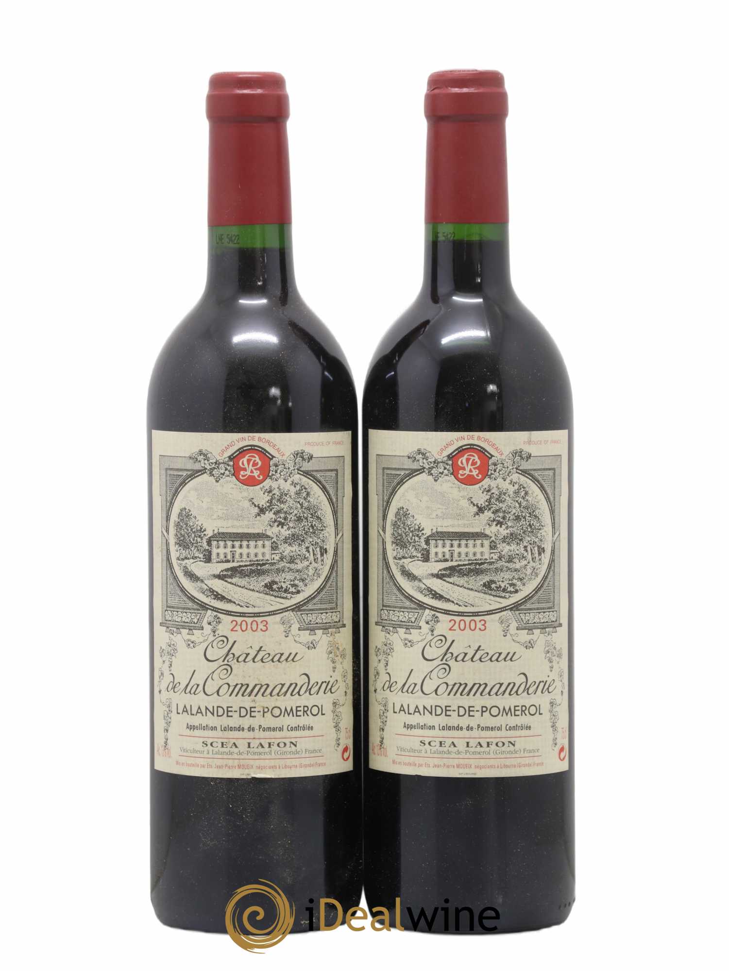 Lalande-de-Pomerol Chateau De La Commanderie 2003 - Posten von 2 Flaschen - 0