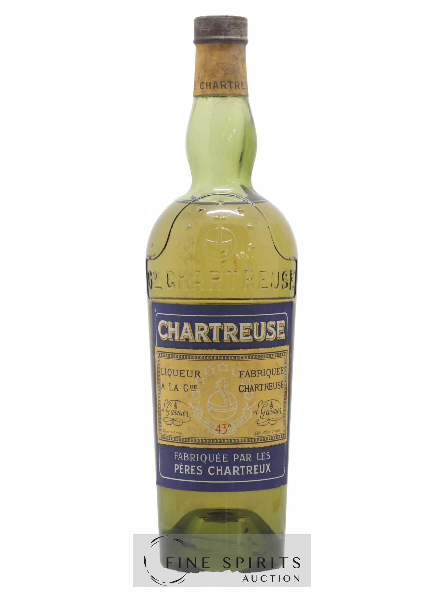 Chartreuse Of. Jaune (1956-1962) - Lot of 1 bottle - 1