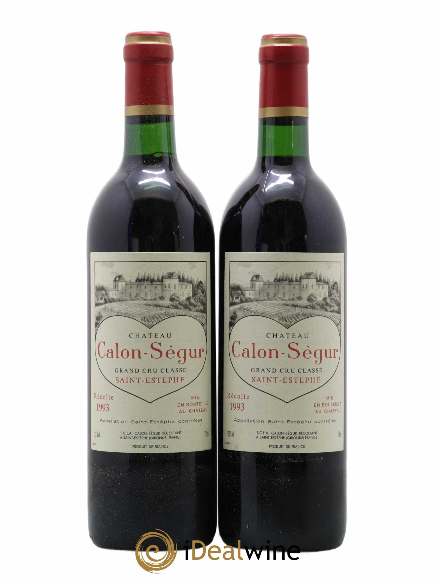 Château Calon Ségur 3ème Grand Cru Classé 1993 - Lot de 2 bouteilles - 0
