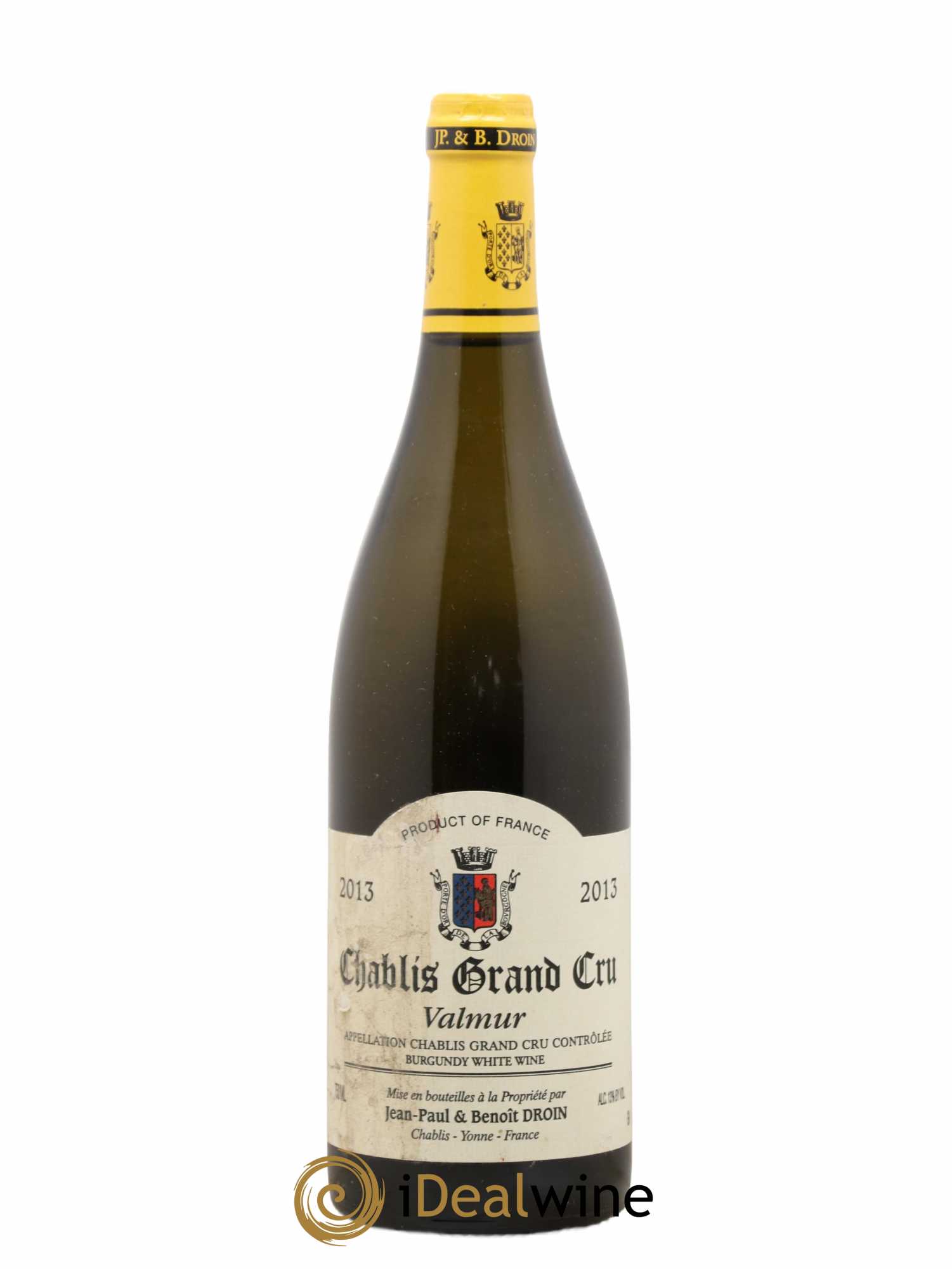 Chablis Grand Cru Valmur Jean-Paul & Benoît Droin (Domaine) 2013 - Lot de 1 bouteille - 0