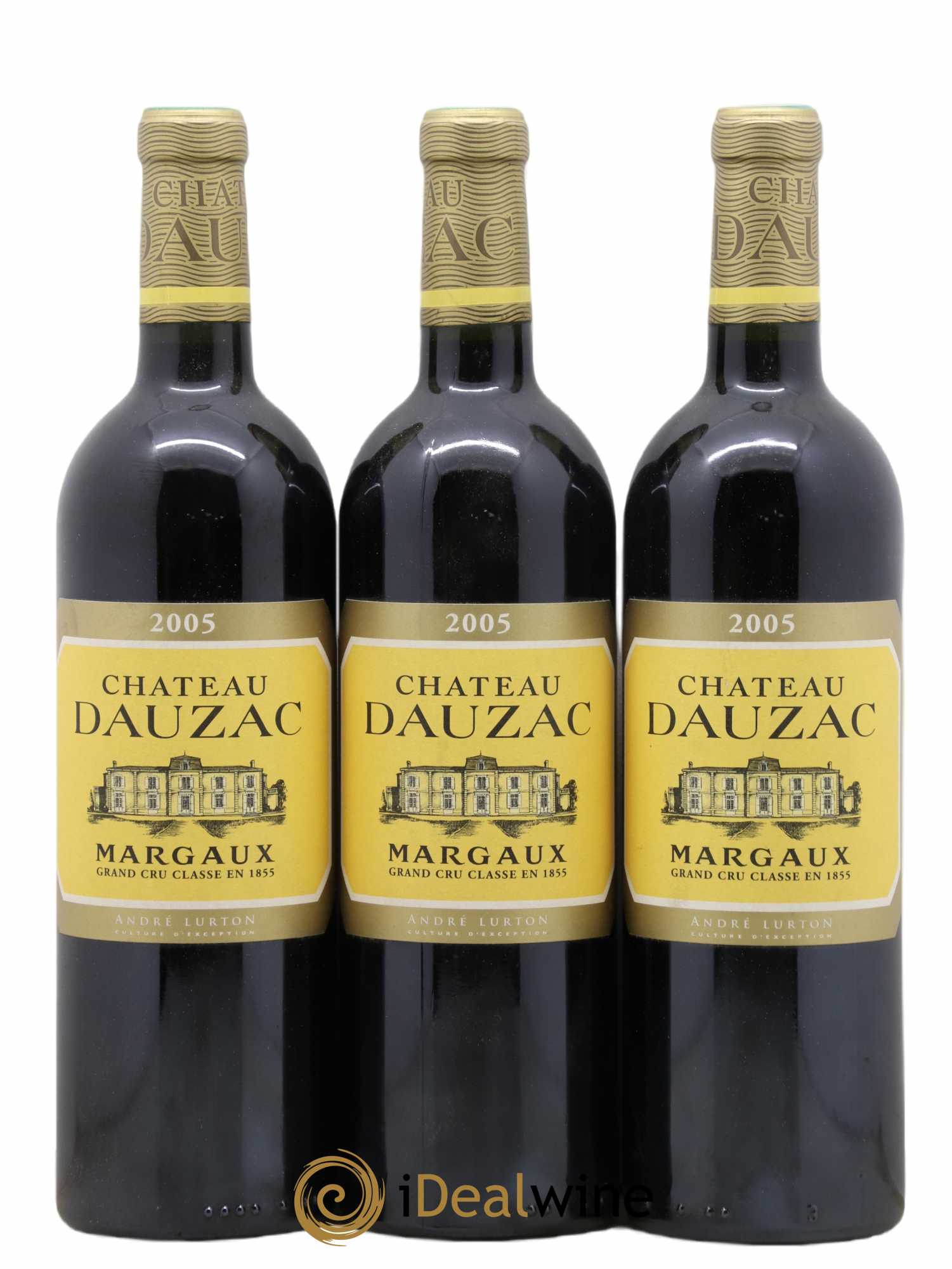 Château Dauzac 5ème Grand Cru Classé 2005 - Lot de 3 bouteilles - 0