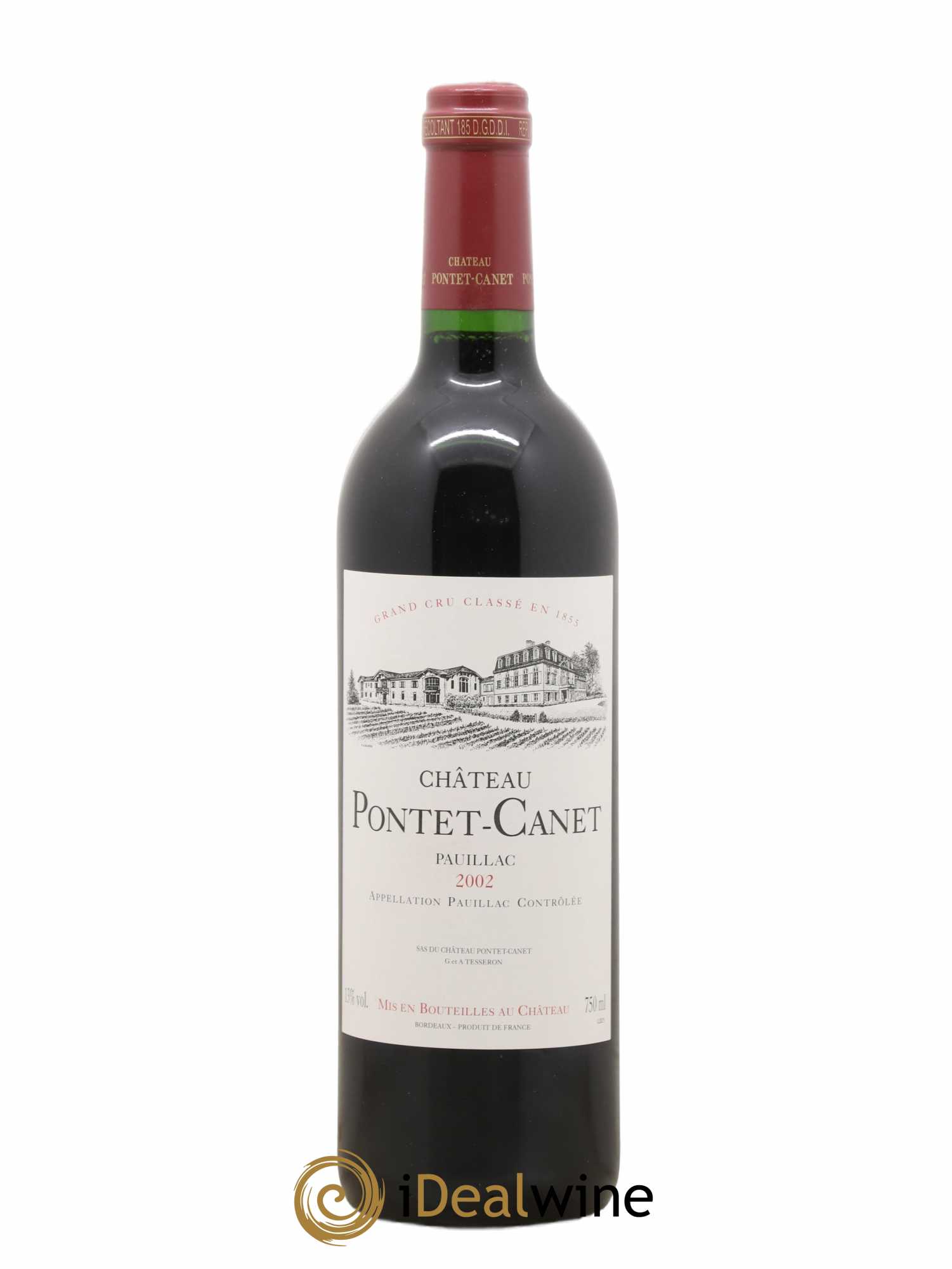 Château Pontet Canet 5ème Grand Cru Classé 2002 - Lot de 1 bouteille - 0