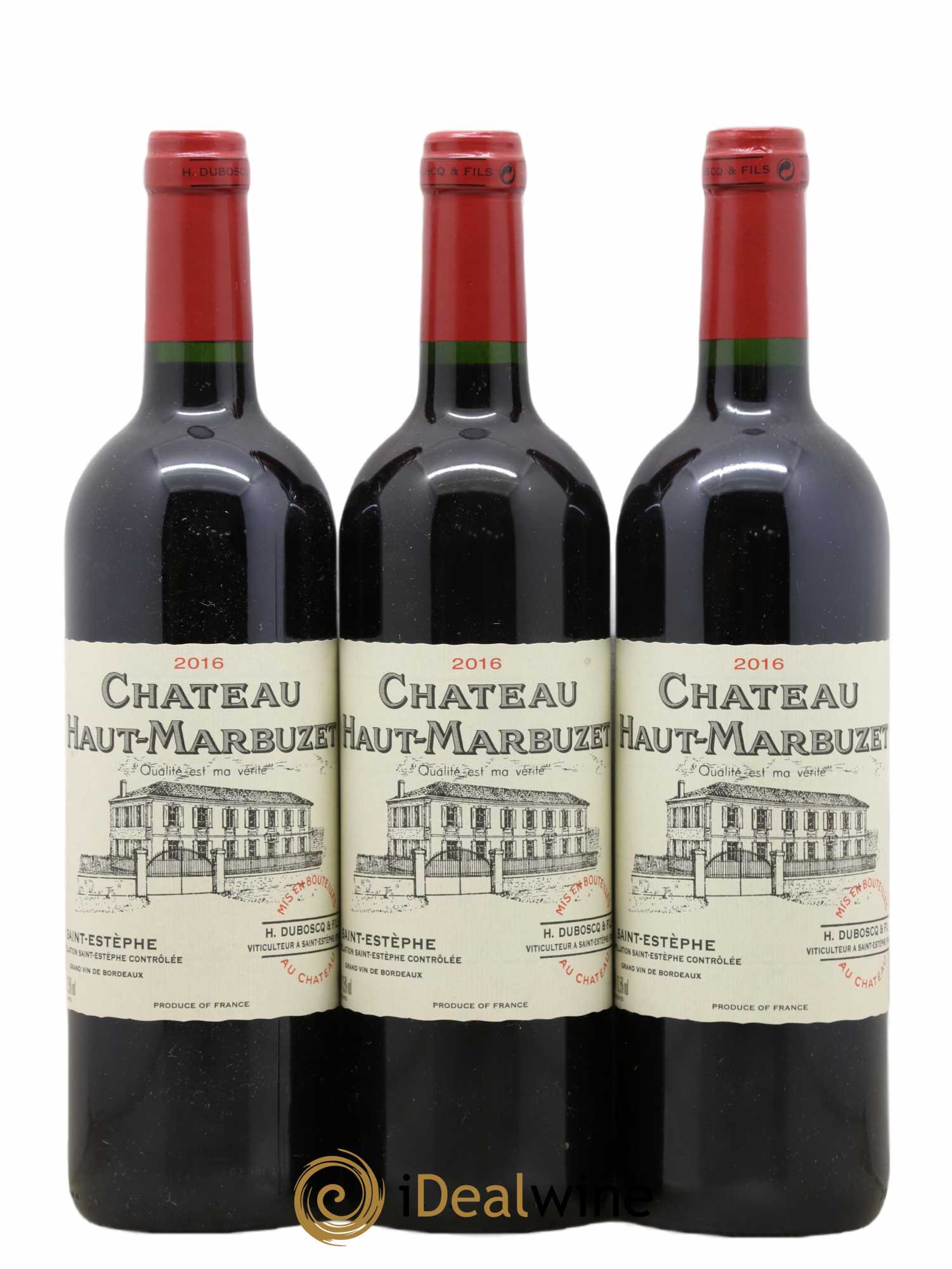 Château Haut Marbuzet 2016 - Lot de 3 bouteilles - 0
