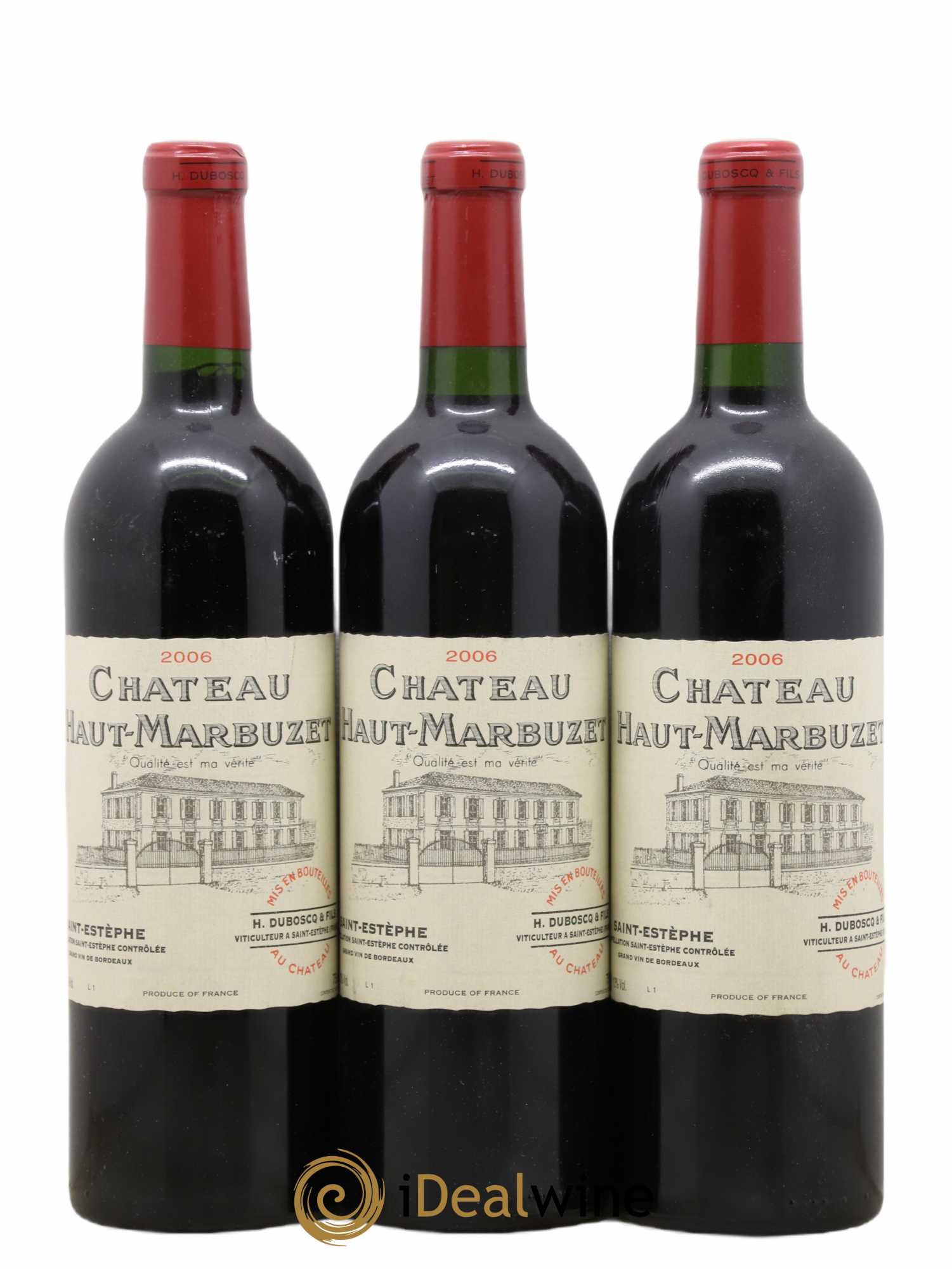 Château Haut Marbuzet 2006 - Lot de 3 bouteilles - 0