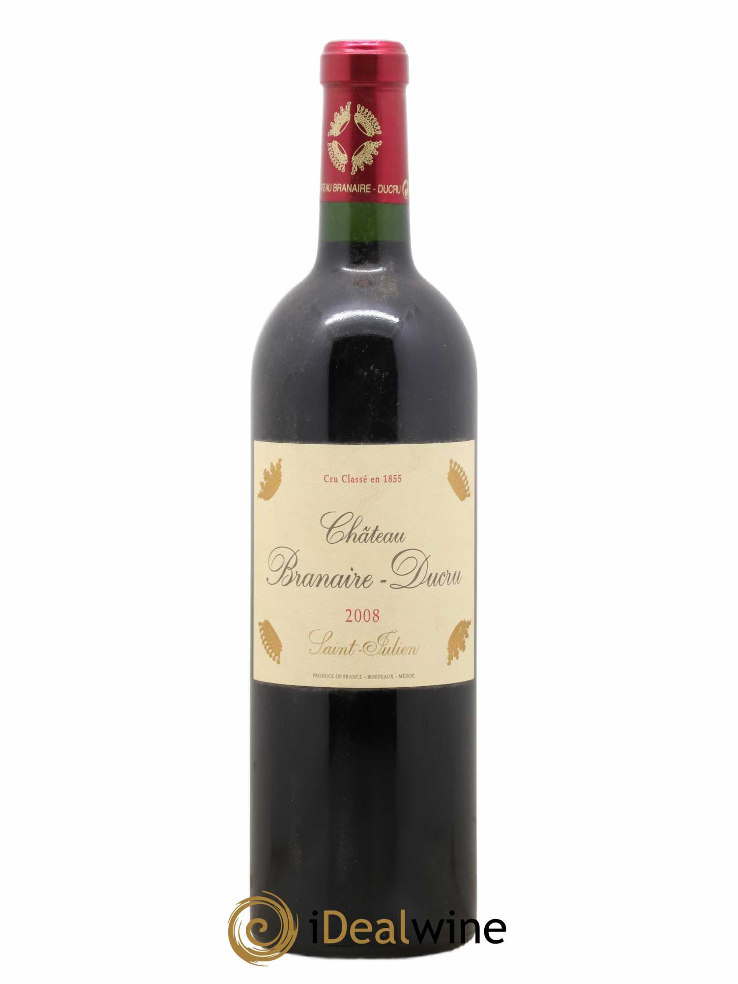 Château Branaire Ducru 4ème Grand Cru Classé 2008 - Lot de 1 bouteille - 0