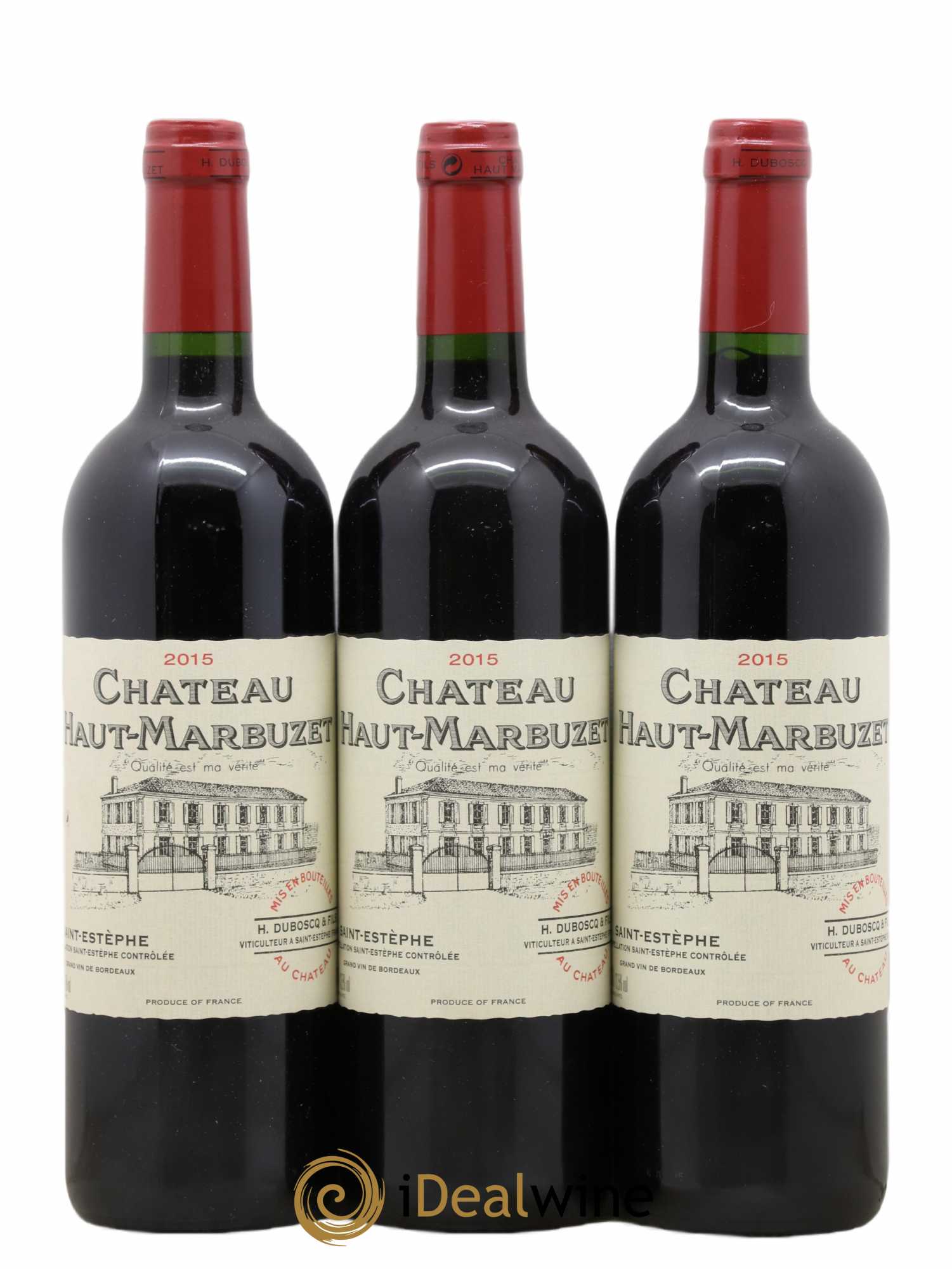 Château Haut Marbuzet 2015 - Lot de 3 bouteilles - 0