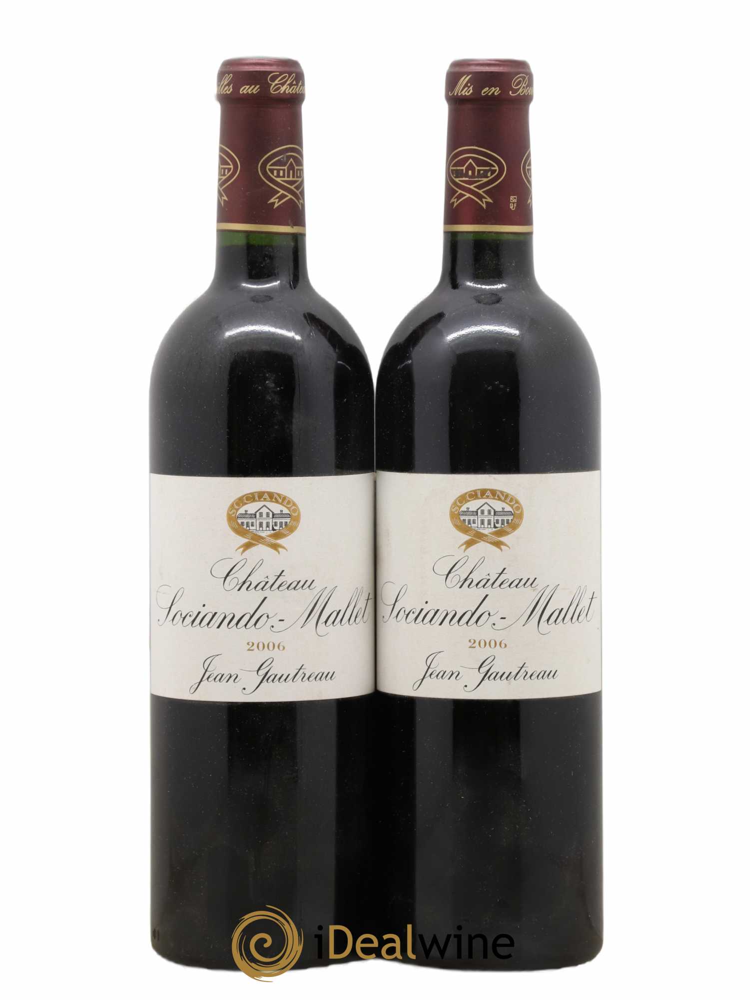 Château Sociando Mallet 2006 - Lot de 2 bouteilles - 0