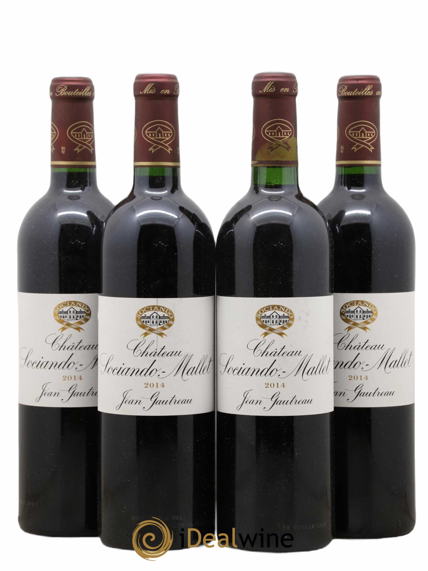 Château Sociando Mallet 2014 - Lot de 4 bouteilles - 0
