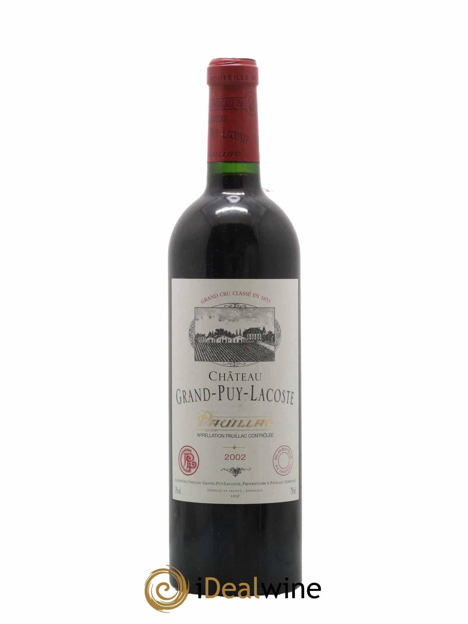 Château Grand Puy Lacoste 5ème Grand Cru Classé 2002 - Lot de 1 bouteille - 0
