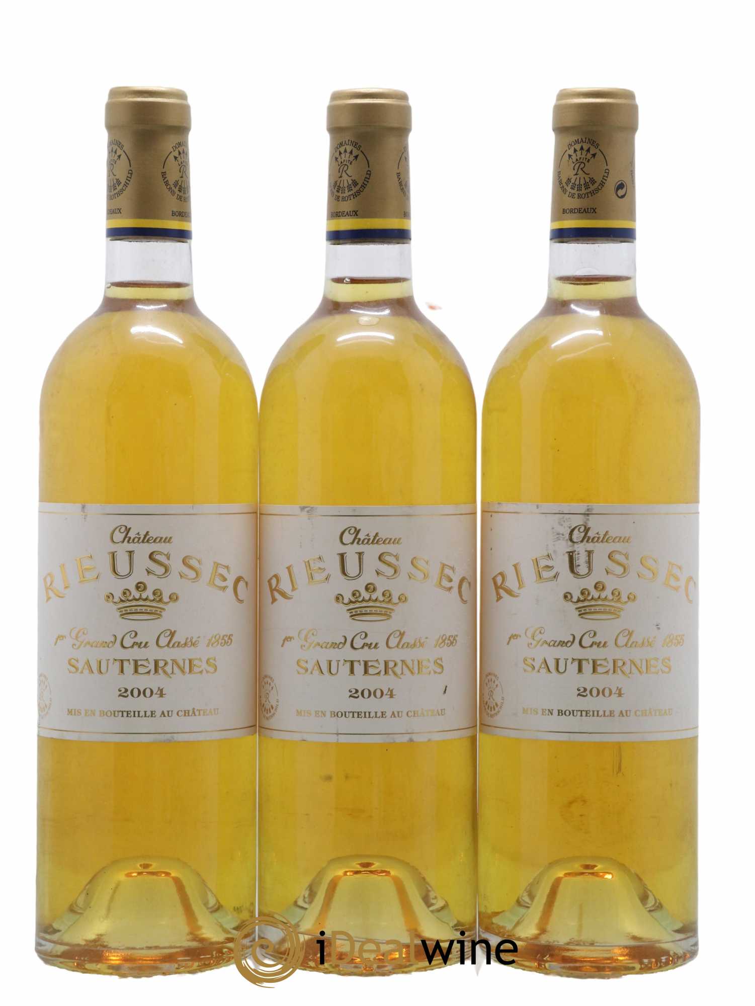 Château Rieussec 1er Grand Cru Classé 2004 - Lotto di 3 bottiglie - 0