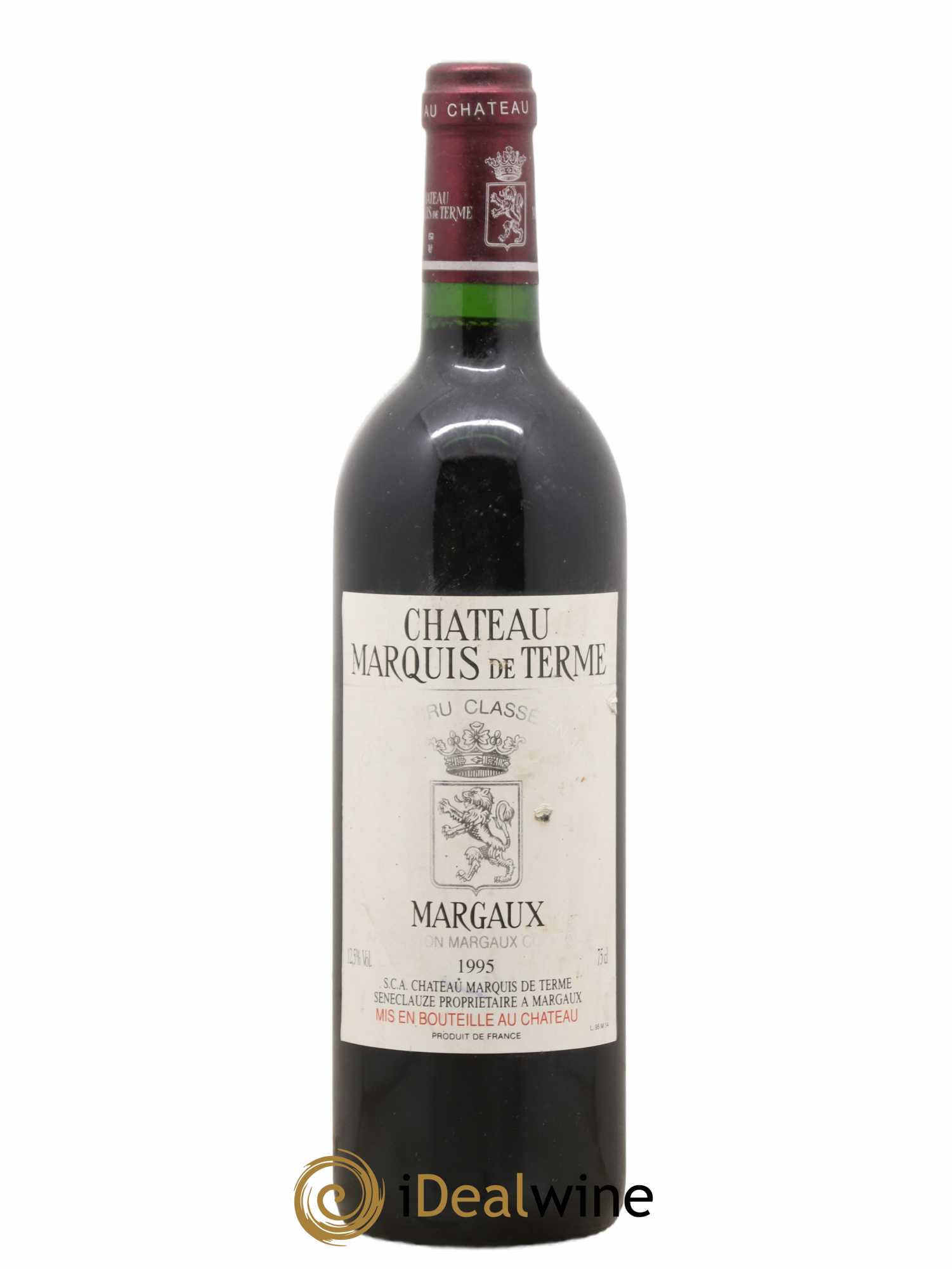 Château Marquis de Terme 4ème Grand Cru Classé 1995 - Lot de 1 bouteille - 0
