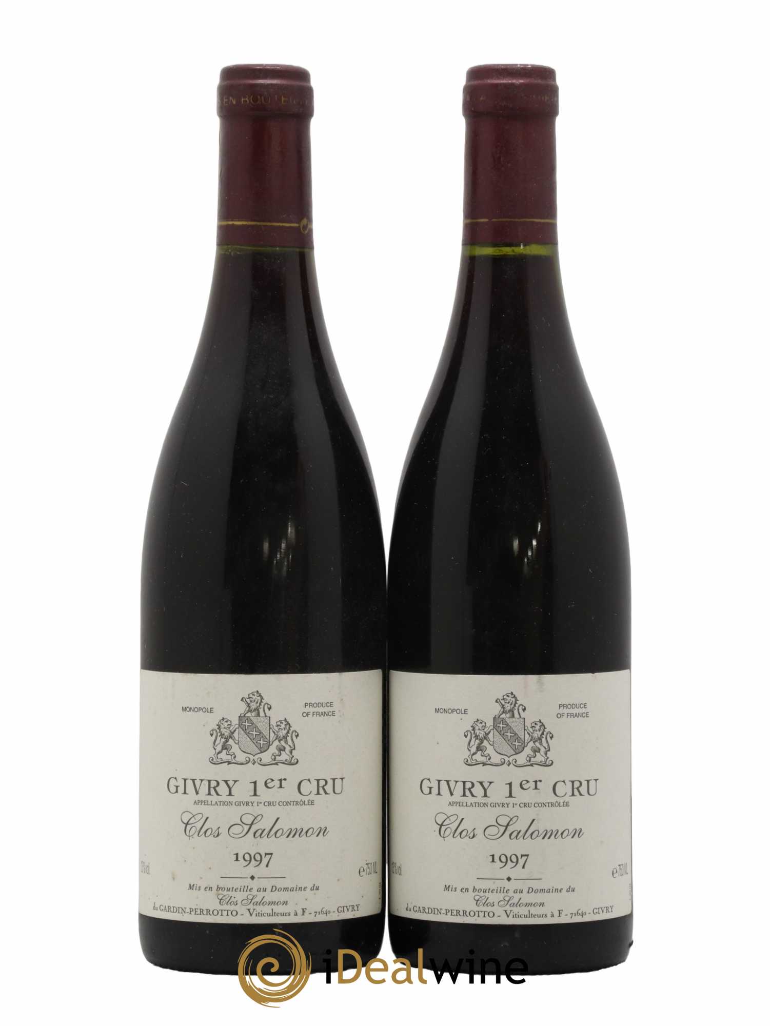 Givry 1er Cru Clos Salomon Clos Salomon 1997 - Lot de 2 bouteilles - 0