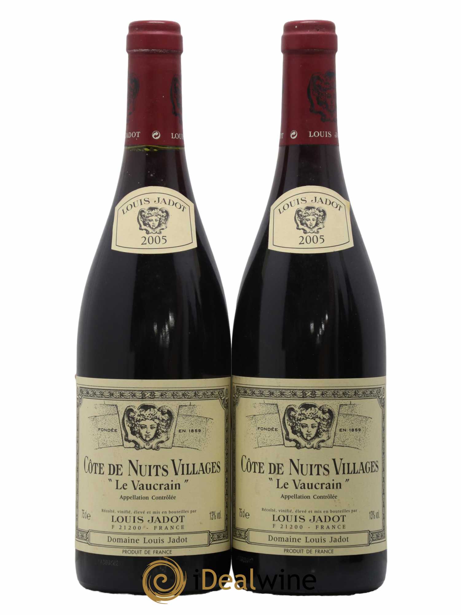 Côte de Nuits-Villages Le Vaucrain Louis Jadot 2005 - Lot de 2 bouteilles - 0