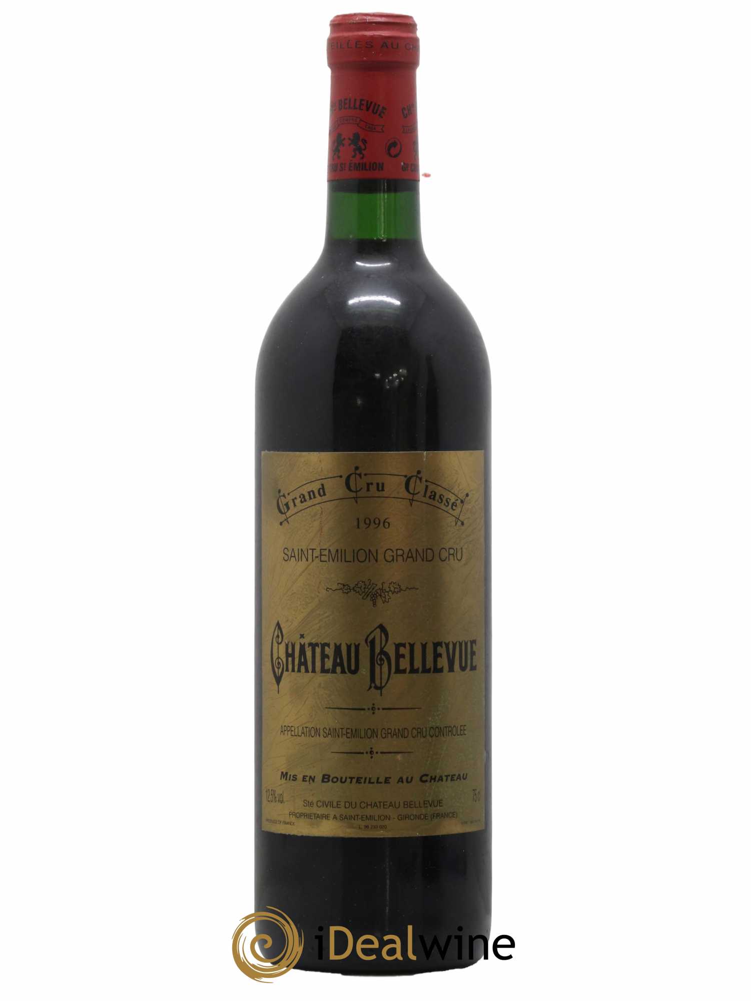 Château Bellevue Grand Cru Classé 1996 - Lot de 1 bouteille - 0