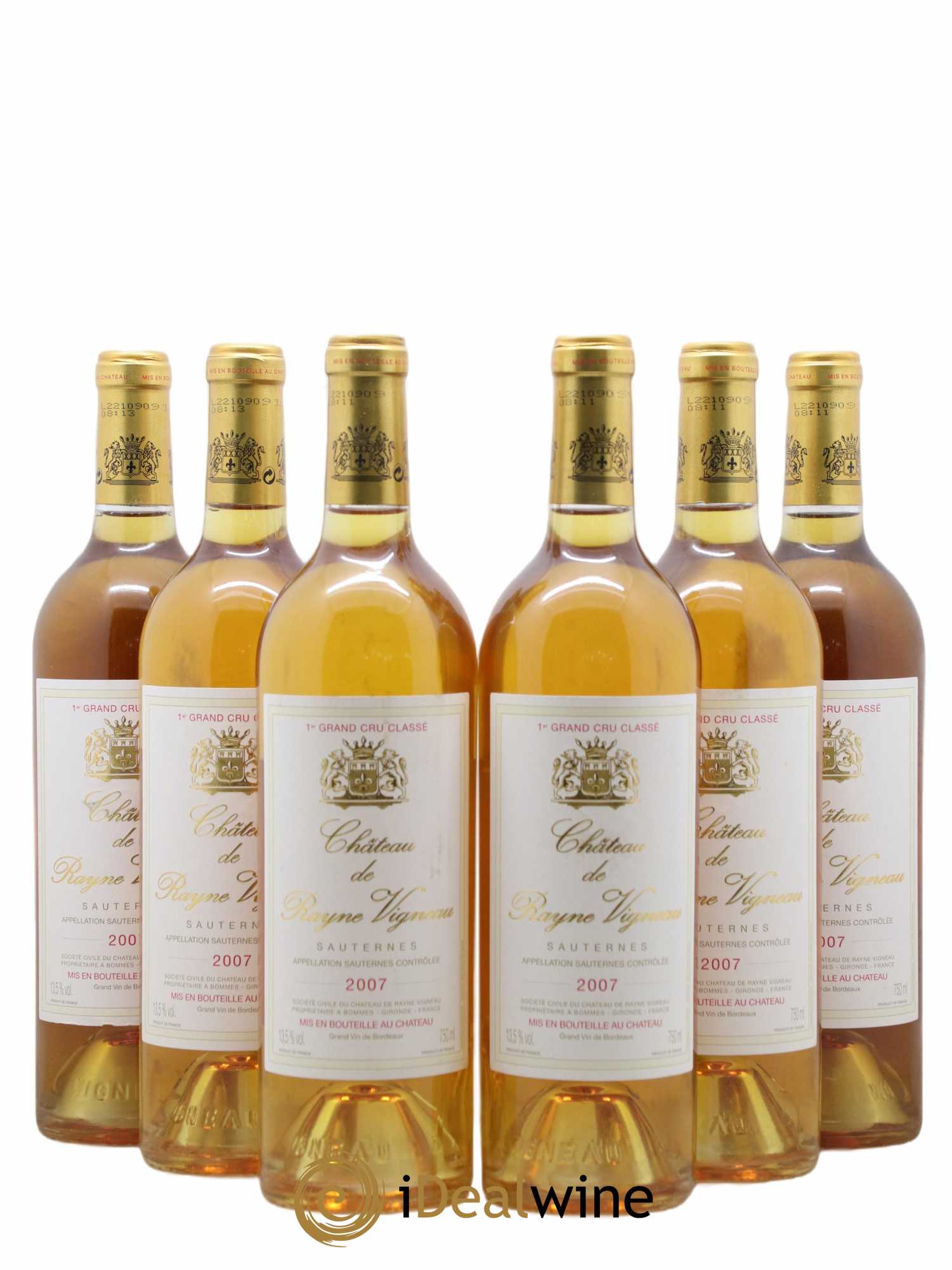 Château de Rayne Vigneau 1er Grand Cru Classé 2007 - Lotto di 6 bottiglie - 0