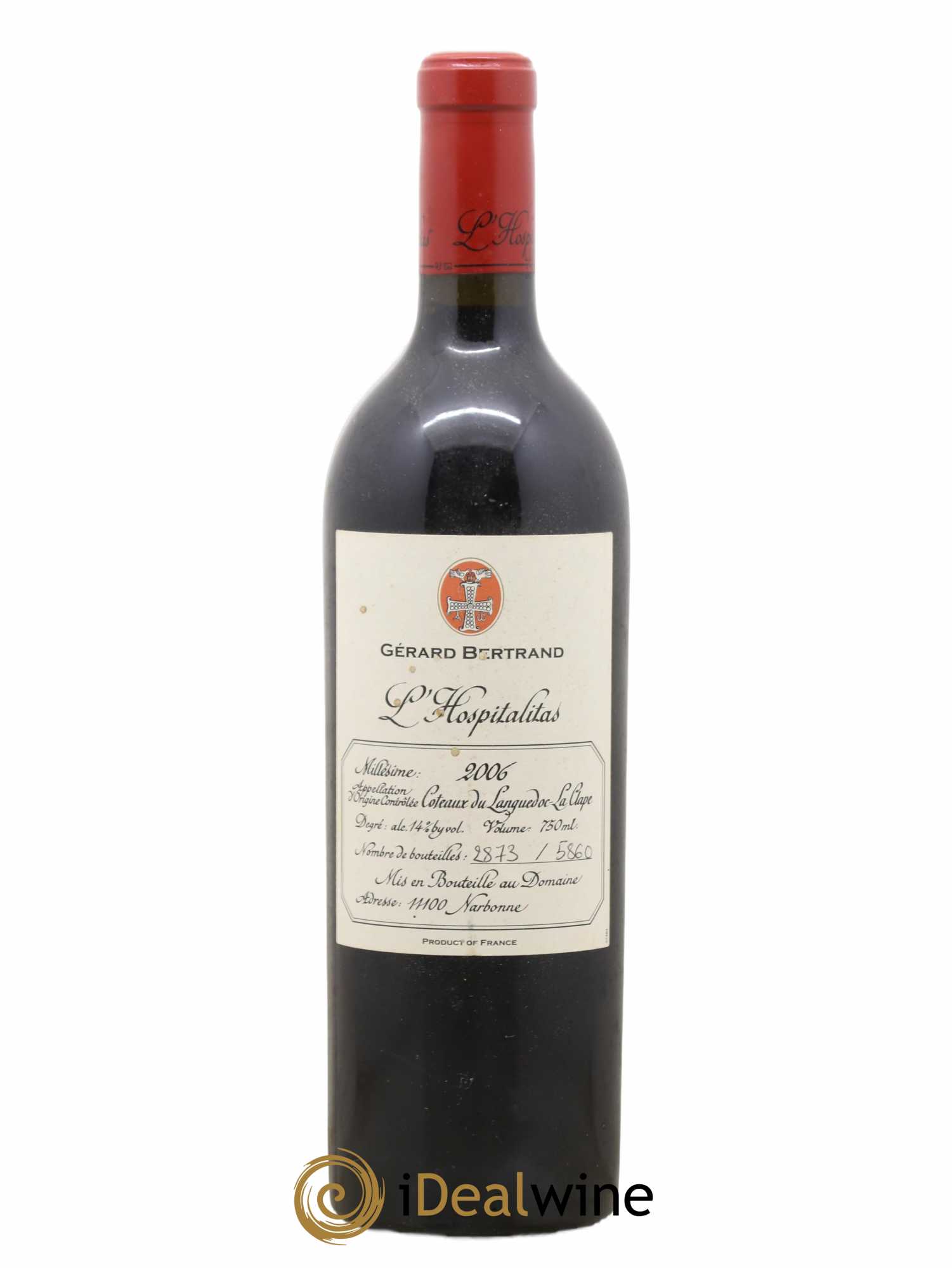 Coteaux du Languedoc La Clape L'Hospitalitas Gérard Bertrand 2006 - Posten von 1 Flasche - 0
