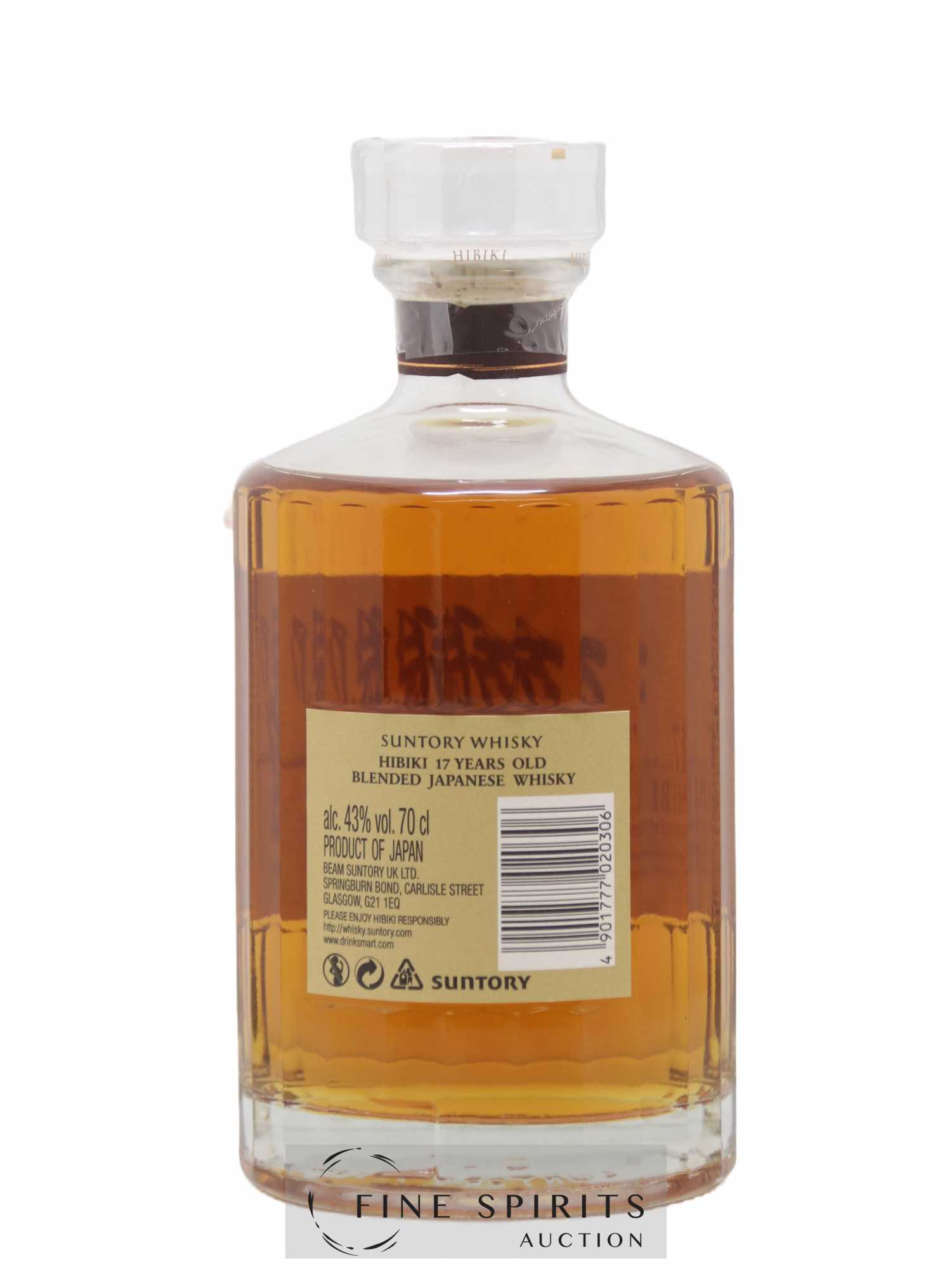 Hibiki 17 years Of. Suntory - Lot de 1 bouteille - 2