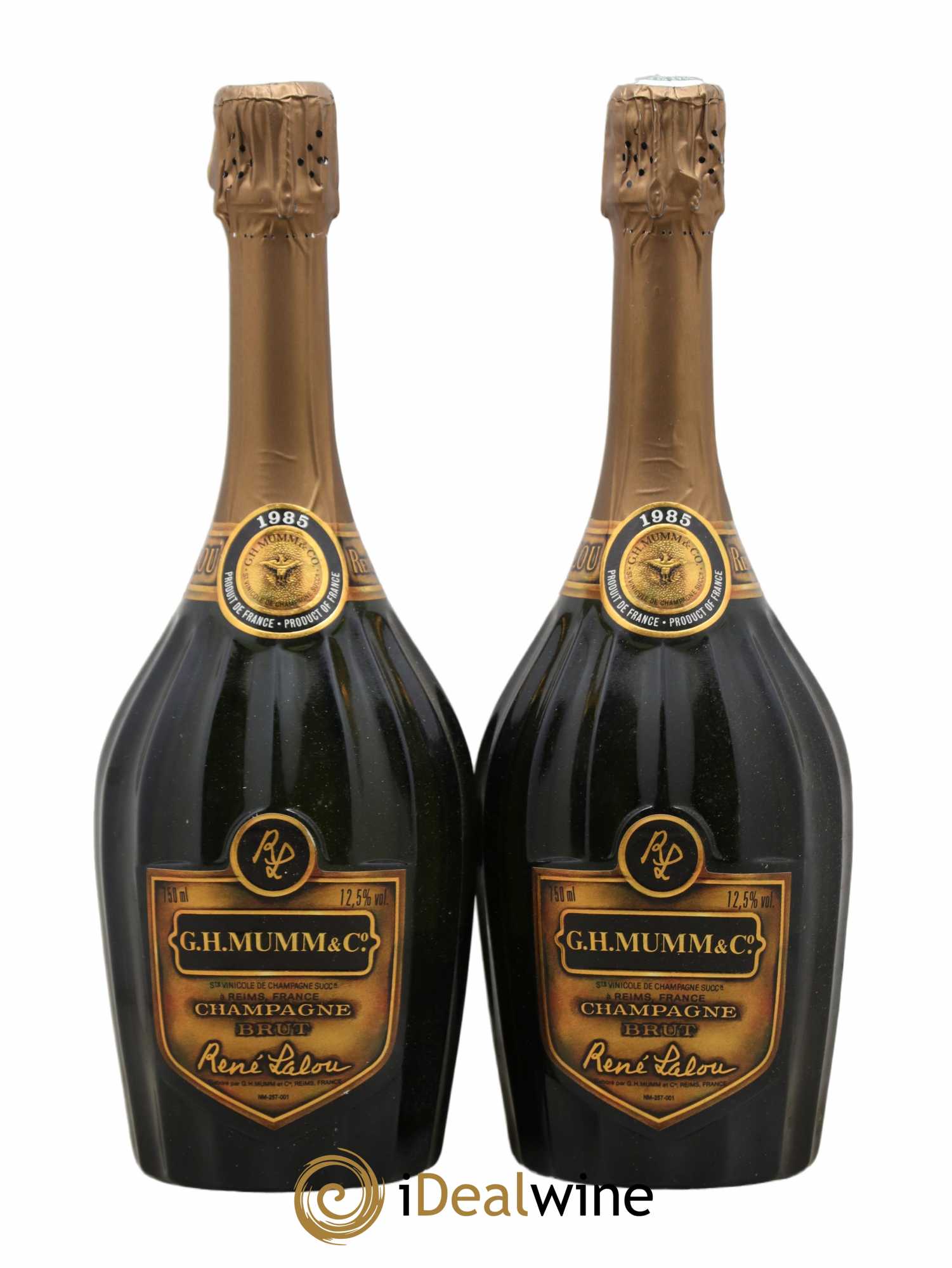 René Lalou Mumm 1985 - Lot de 2 bouteilles - 1