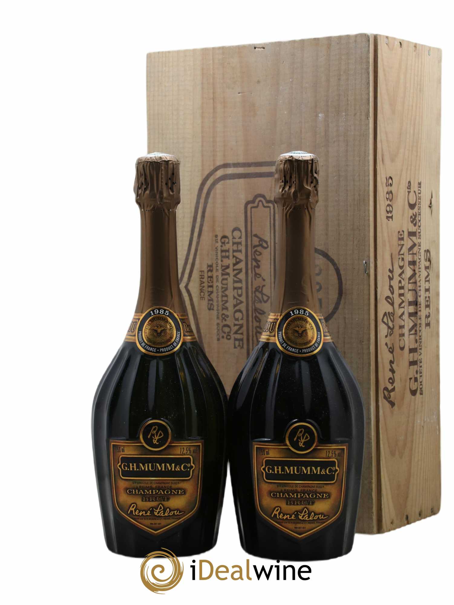 René Lalou Mumm 1985 - Lot de 2 bouteilles - 0