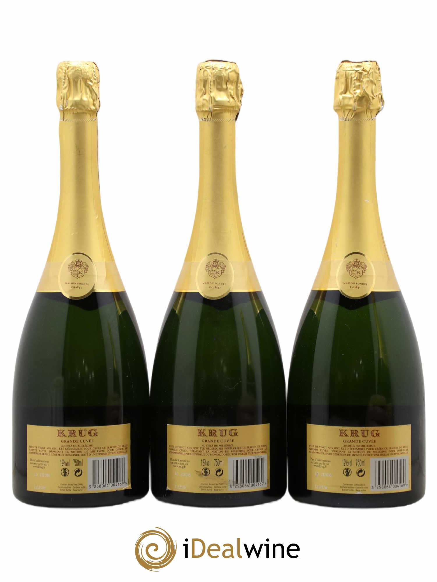 Grande Cuvée - 160ème édition Krug - Lot de 3 bouteilles - 1