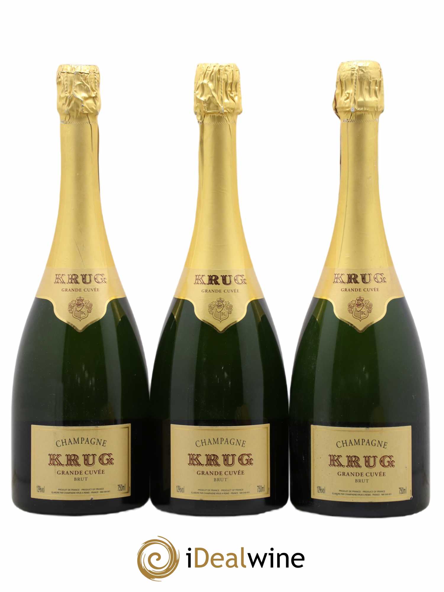 Grande Cuvée - 160ème édition Krug - Lot de 3 bouteilles - 0