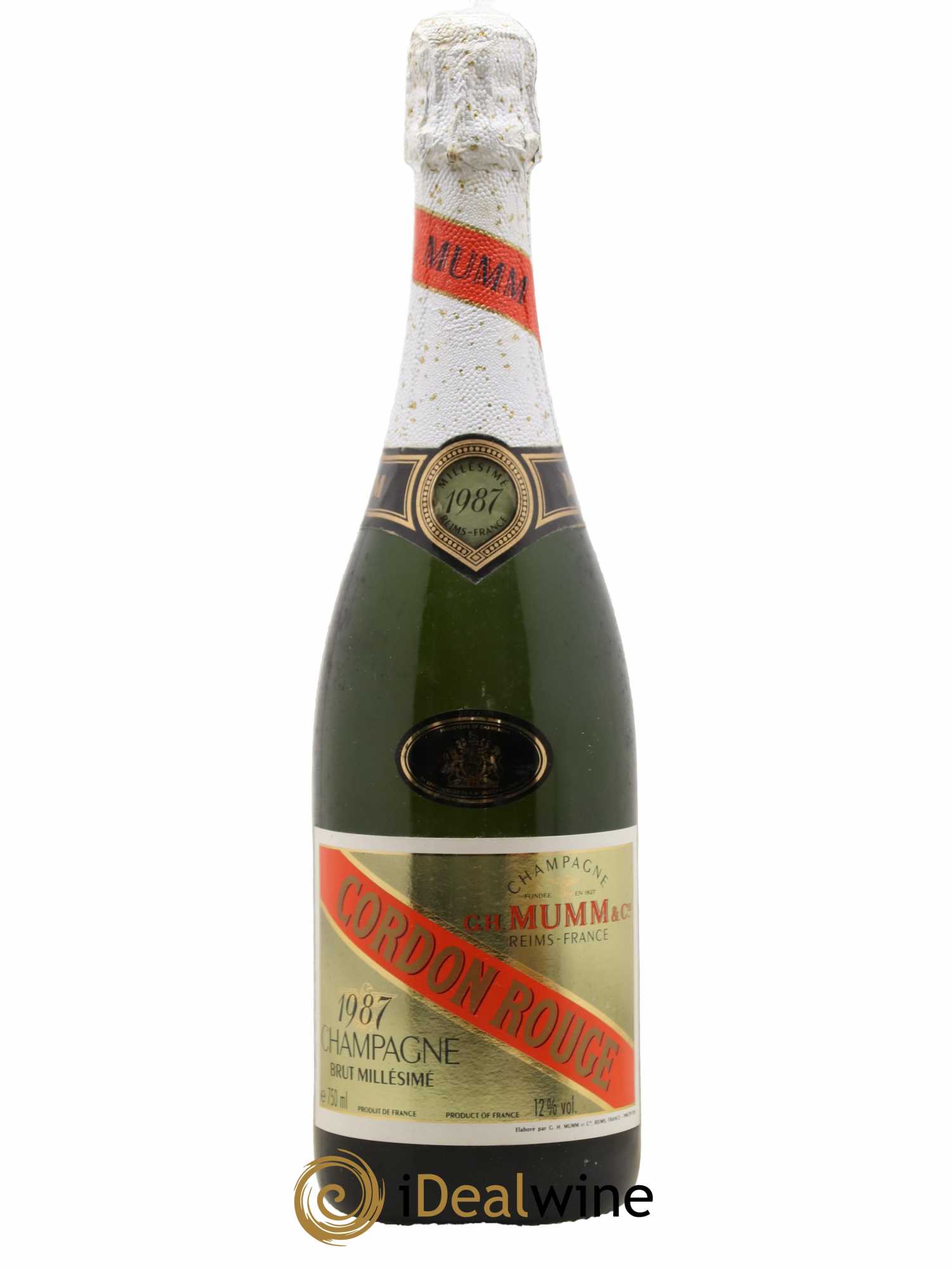 Cordon Rouge Mumm 1987 - Lot de 1 bouteille - 0