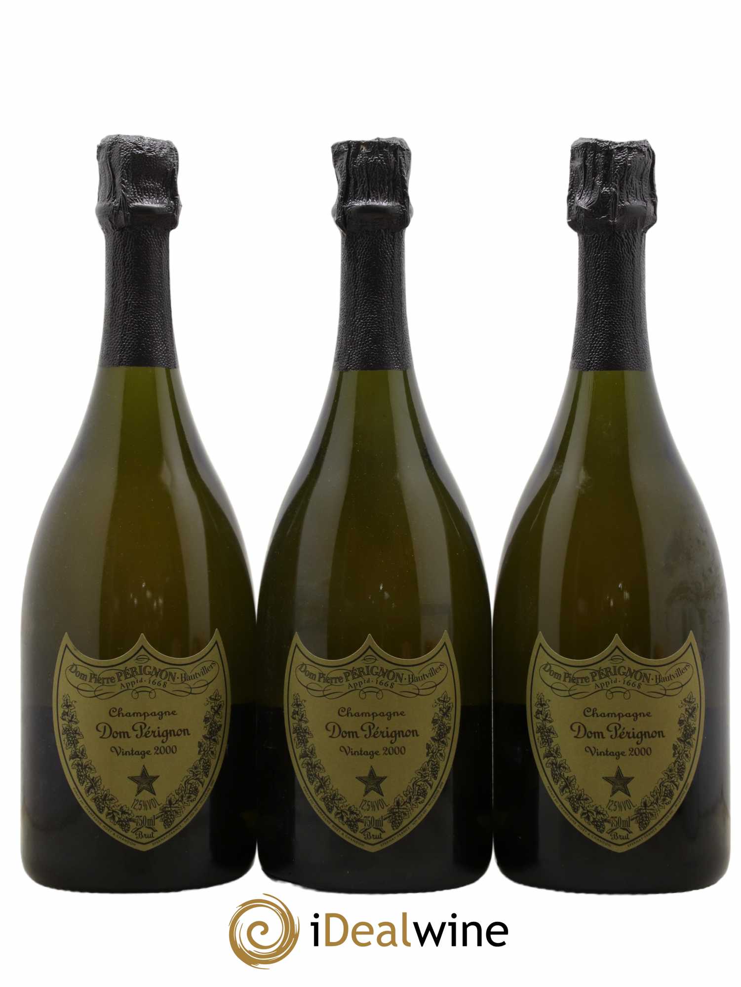 Brut Dom Pérignon 2000 - Lot de 3 bouteilles - 0