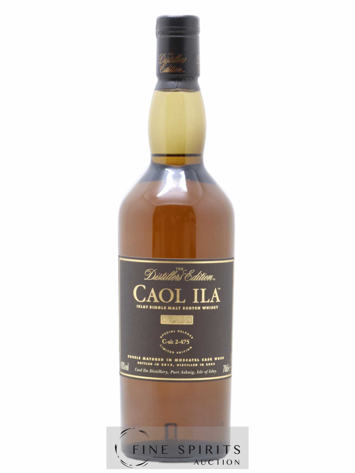Caol Ila 2003 Of. Special Release C-si 2-475 - bottled 2015 The Distillers Edition - Lot de 1 bouteille - 1