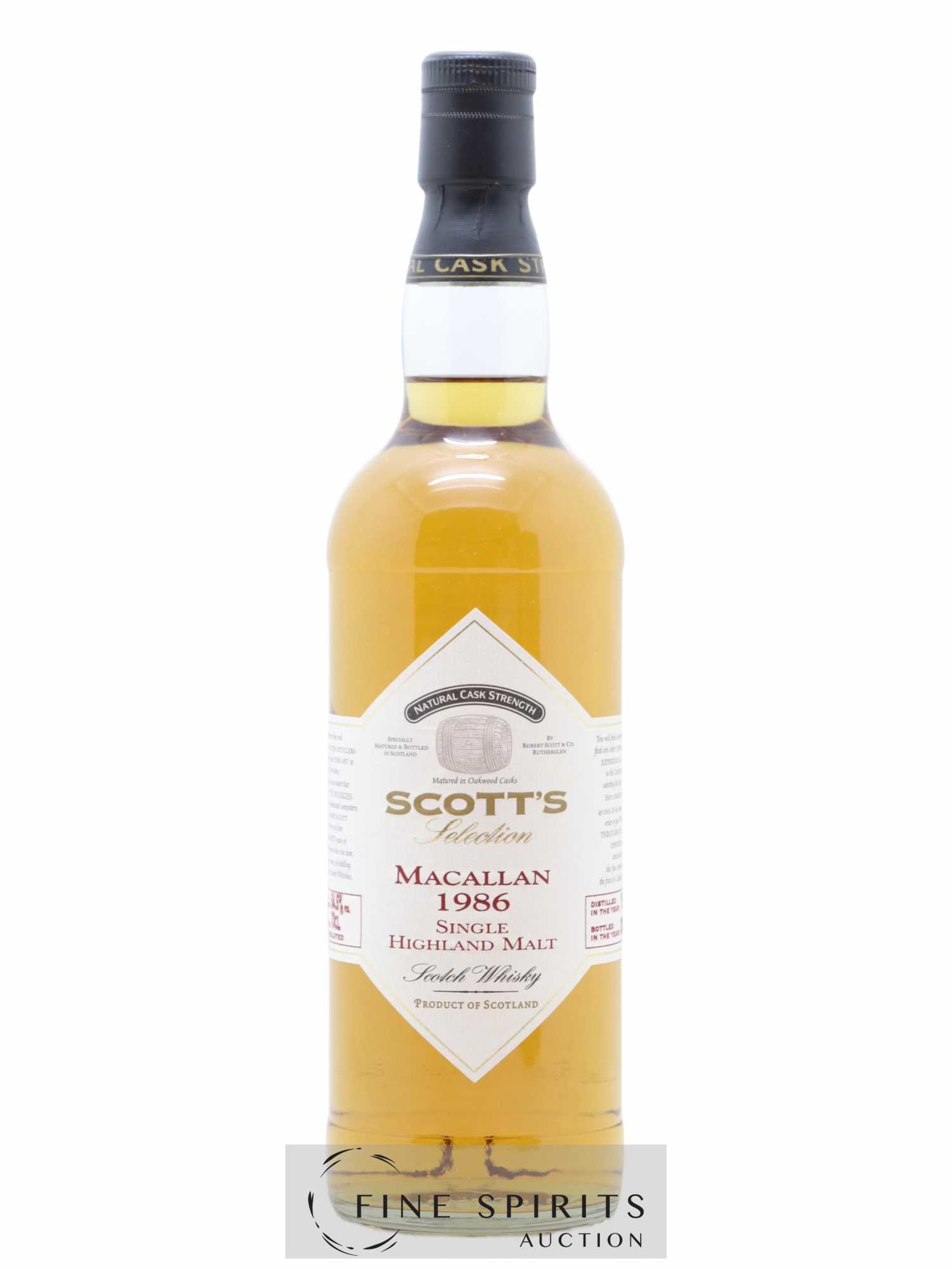Macallan (The) 1986 Scott's Selection bottled 2007 - Lot de 1 bouteille - 1