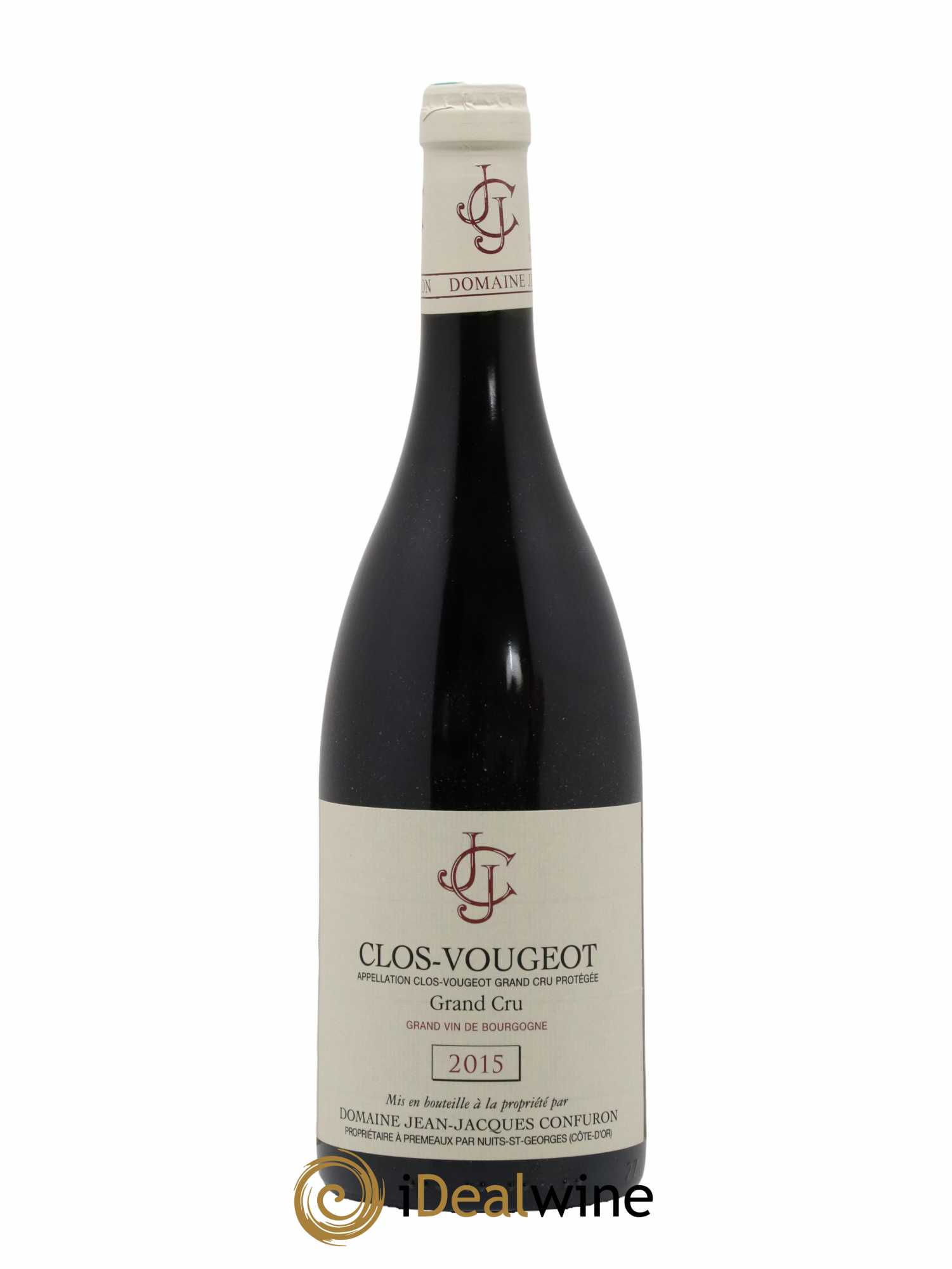 Clos de Vougeot Grand Cru Jean-Jacques Confuron 2015 - Lot de 1 bouteille - 0