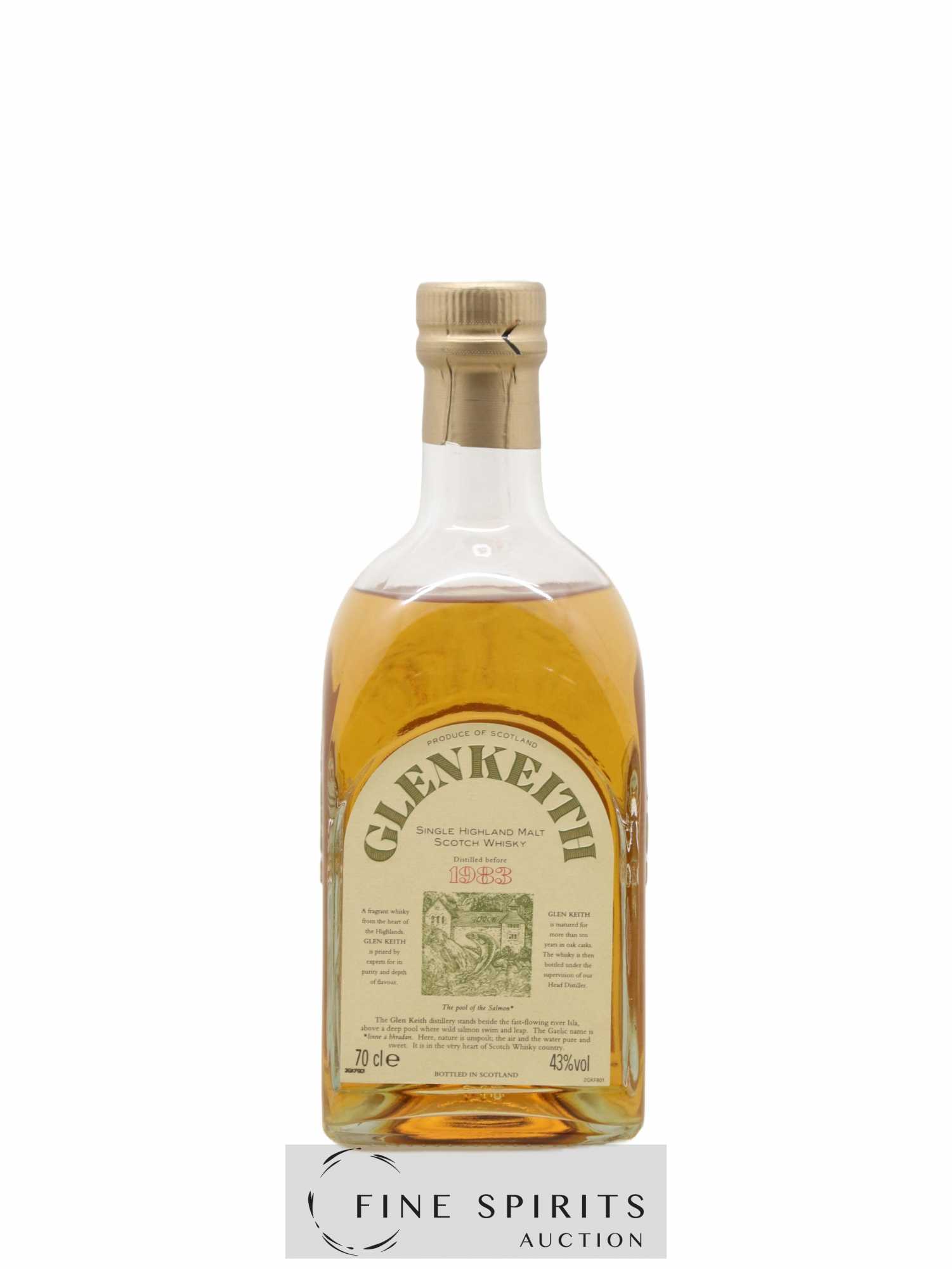 Glen Keith 1983 Of. Seagram Import  (sans prix de réserve) - Lot de 1 bouteille - 1