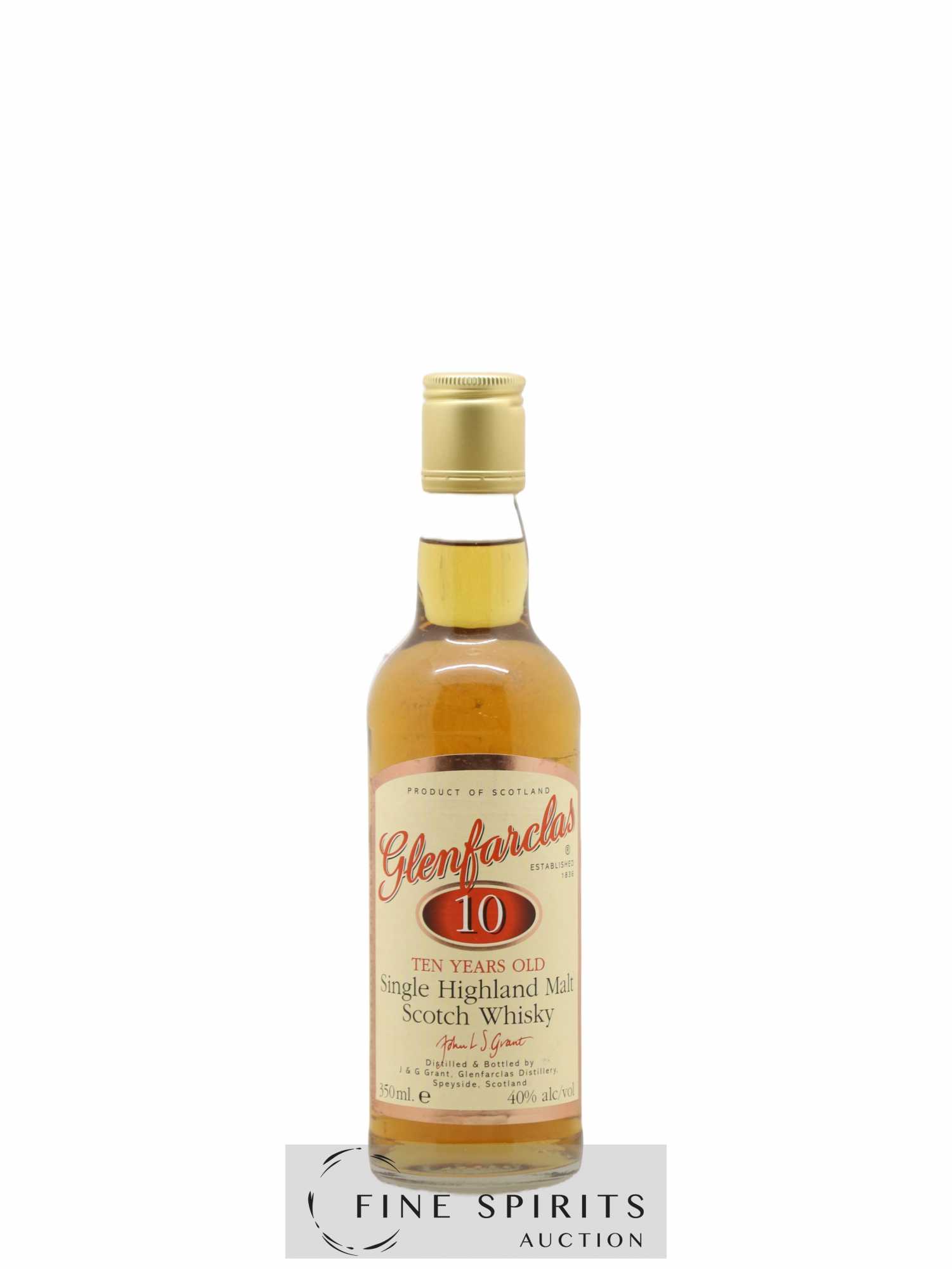Glenfarclas 10 years Of. (senza prezzo di riserva) - Lotto di 1 mezza bottiglia - 0