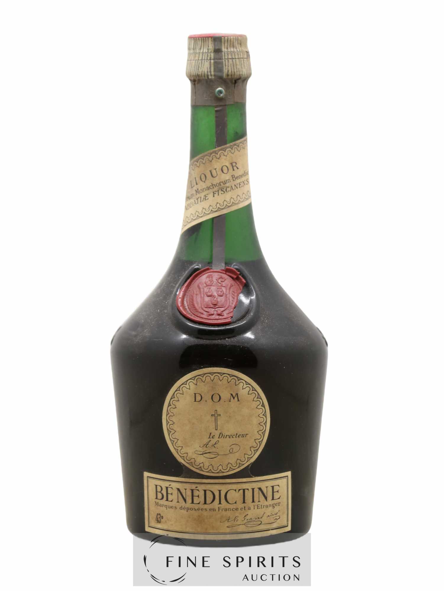 Bénédictine Of. Red Wax (sans prix de réserve) - Lot de 1 bouteille - 0