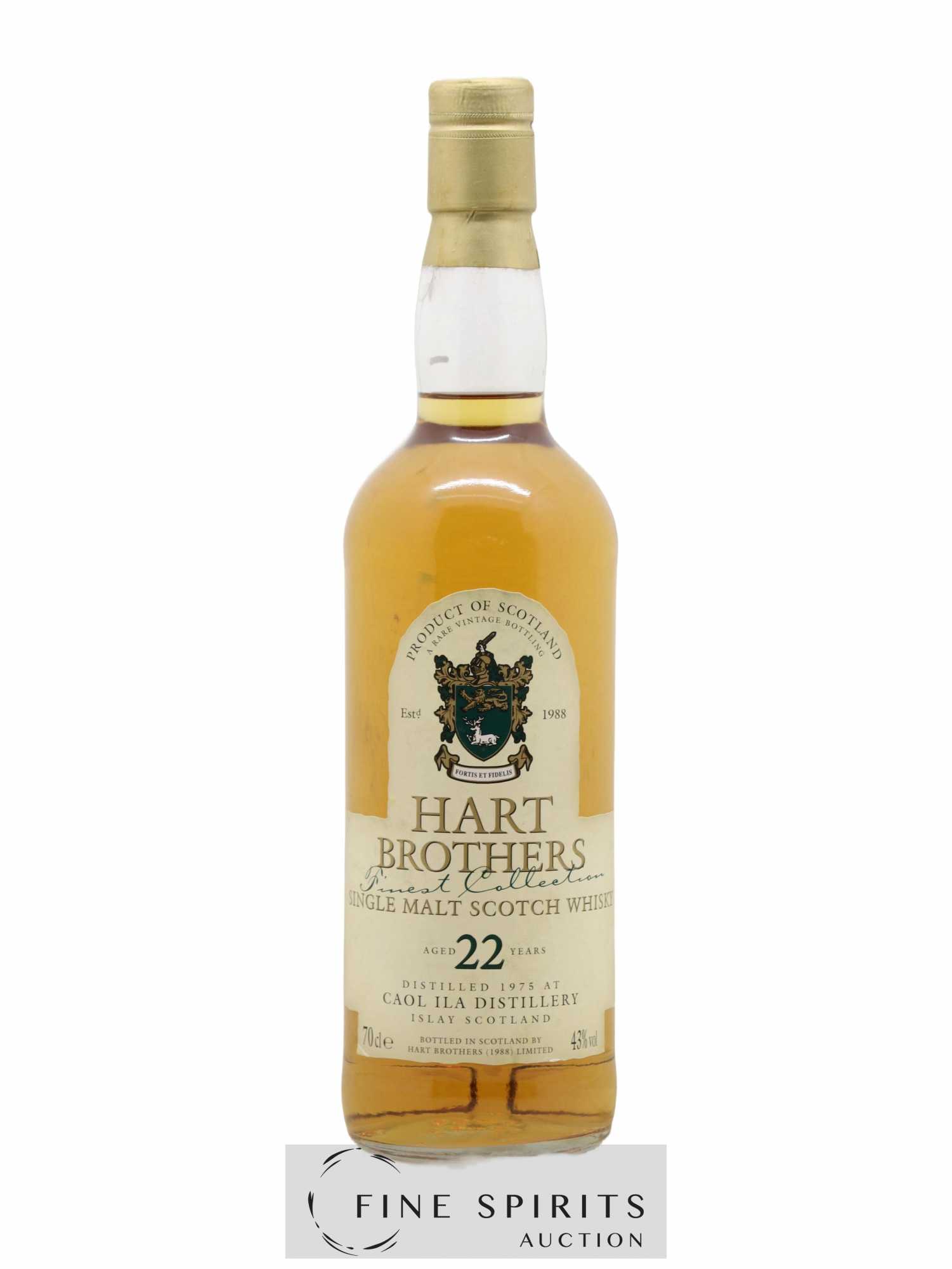 Caol Ila 22 years 1975 Hart Brothers Rare Vintage Bottling Finest Collection  (ohne Mindestpreis) - Posten von 1 Flasche - 1