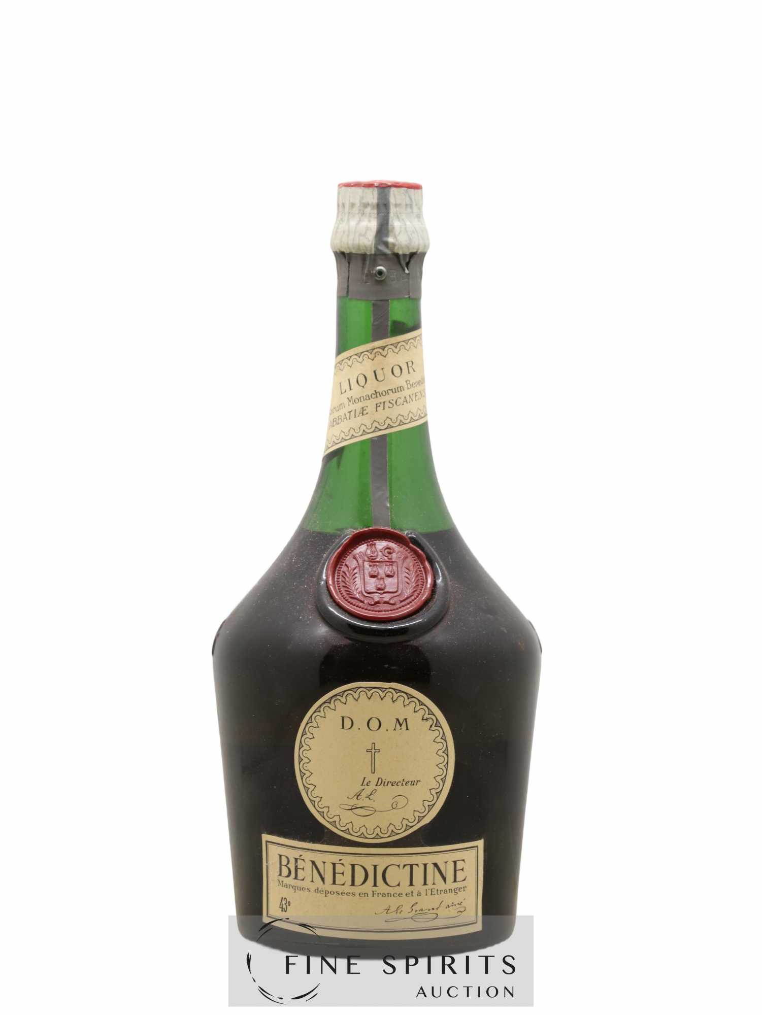 Bénédictine Of. Red Wax (sans prix de réserve) - Lot de 1 bouteille - 1
