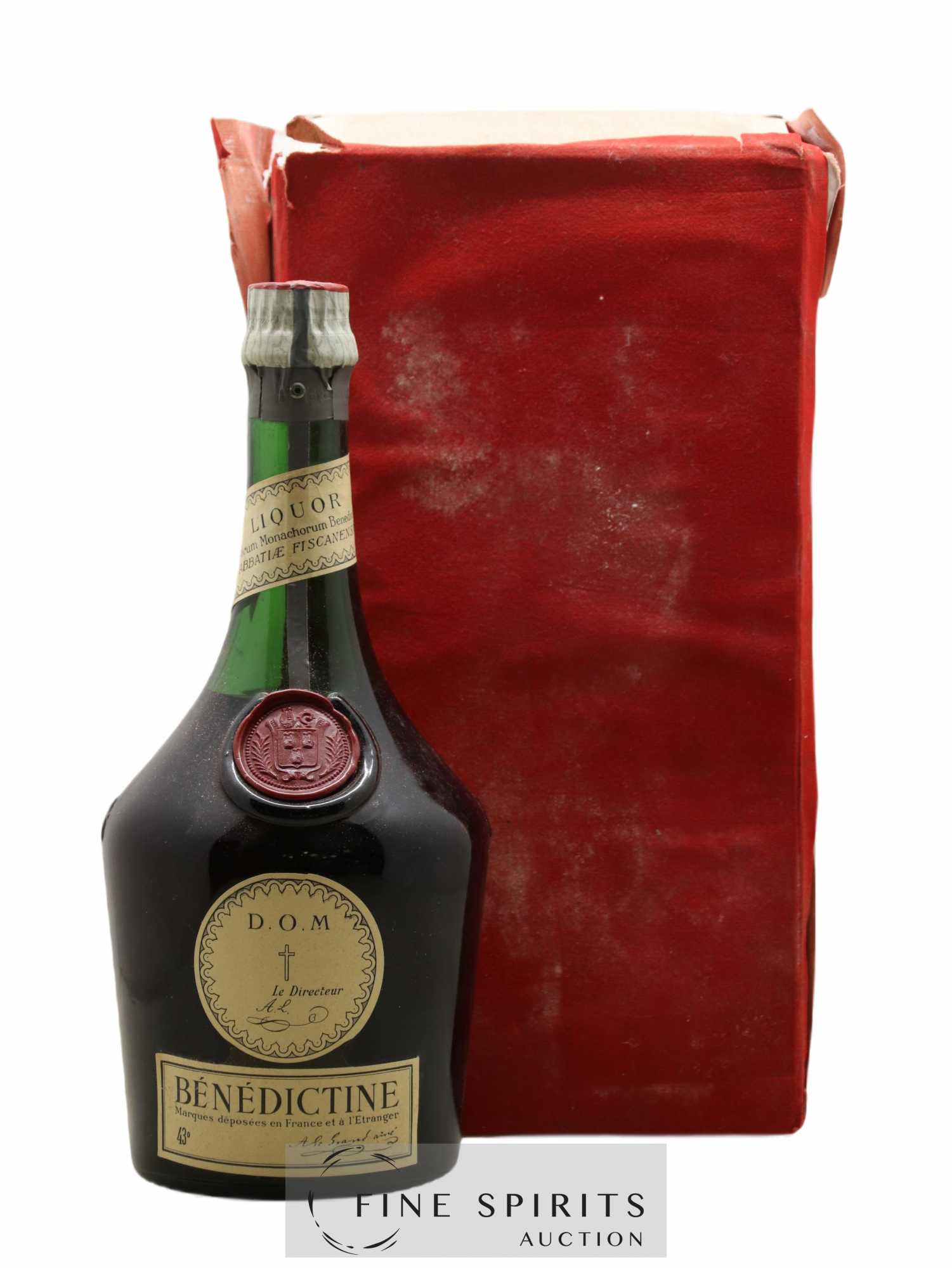 Bénédictine Of. Red Wax (sans prix de réserve) - Lot de 1 bouteille - 0