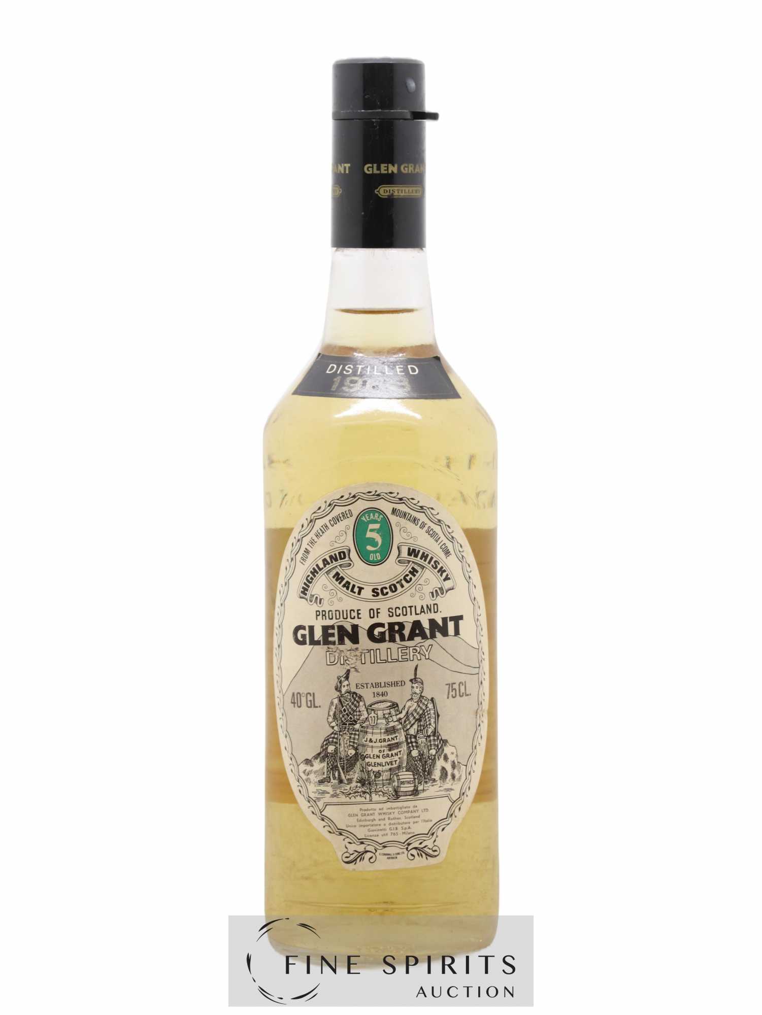 Glen Grant 5 years 1968 Of. Giovinetti Import (sans prix de réserve) - Lot de 1 bouteille - 0