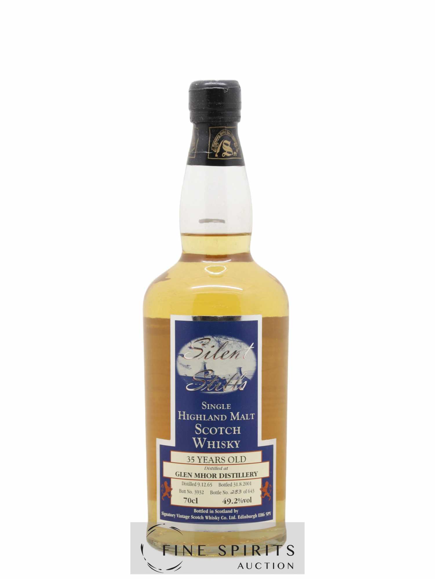 Glen Mhor 35 years 1965 Signatory Vintage Silent Stills Butt n°3932 - One of 643 - bottled 2001 (sans prix de réserve) - Lot de 1 bouteille - 0