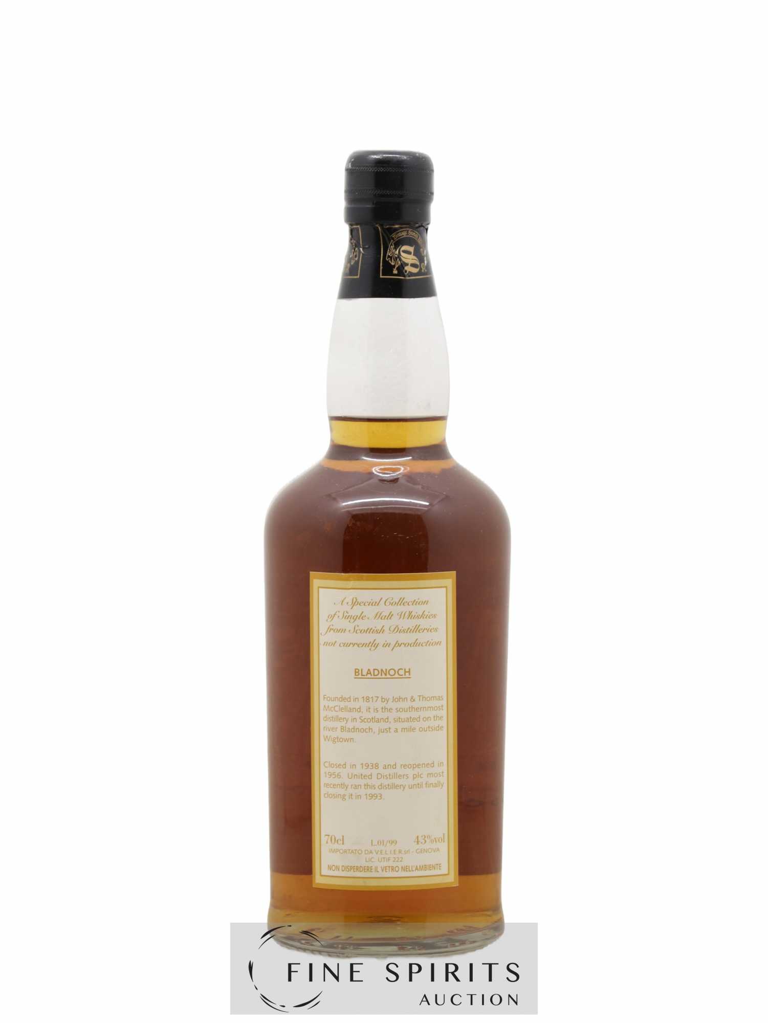 Bladnoch 11 years 1987 Signatory Vintage The Ultimate Barrels for the New Millenium Cask n°40020 - One of 450 - bottled 1999 Velier (sans prix de réserve) - Lot de 1 bouteille - 2