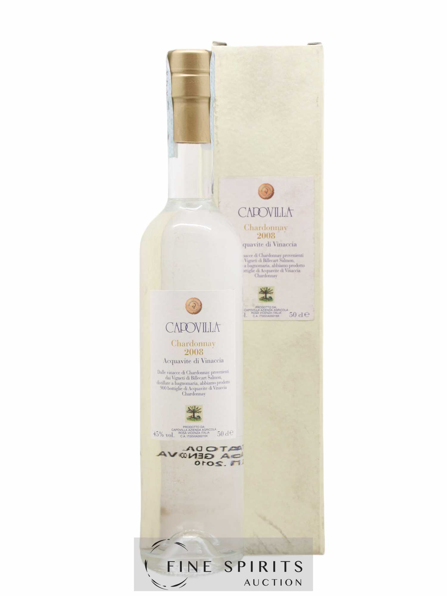 Capovilla 2008 Of. Chardonnay Billecart Salmon - One of 900 (sans prix de réserve) - Lot de 1 bouteille - 0