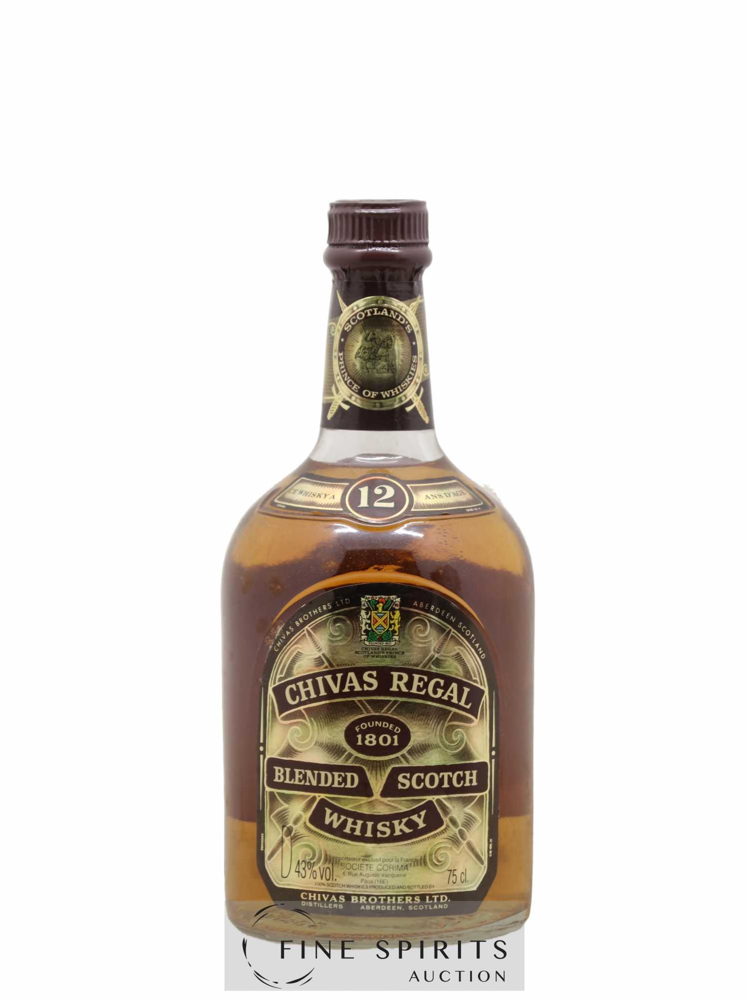 Chivas Regal 12 years Of. (senza prezzo di riserva) - Lotto di 1 bottiglia - 1