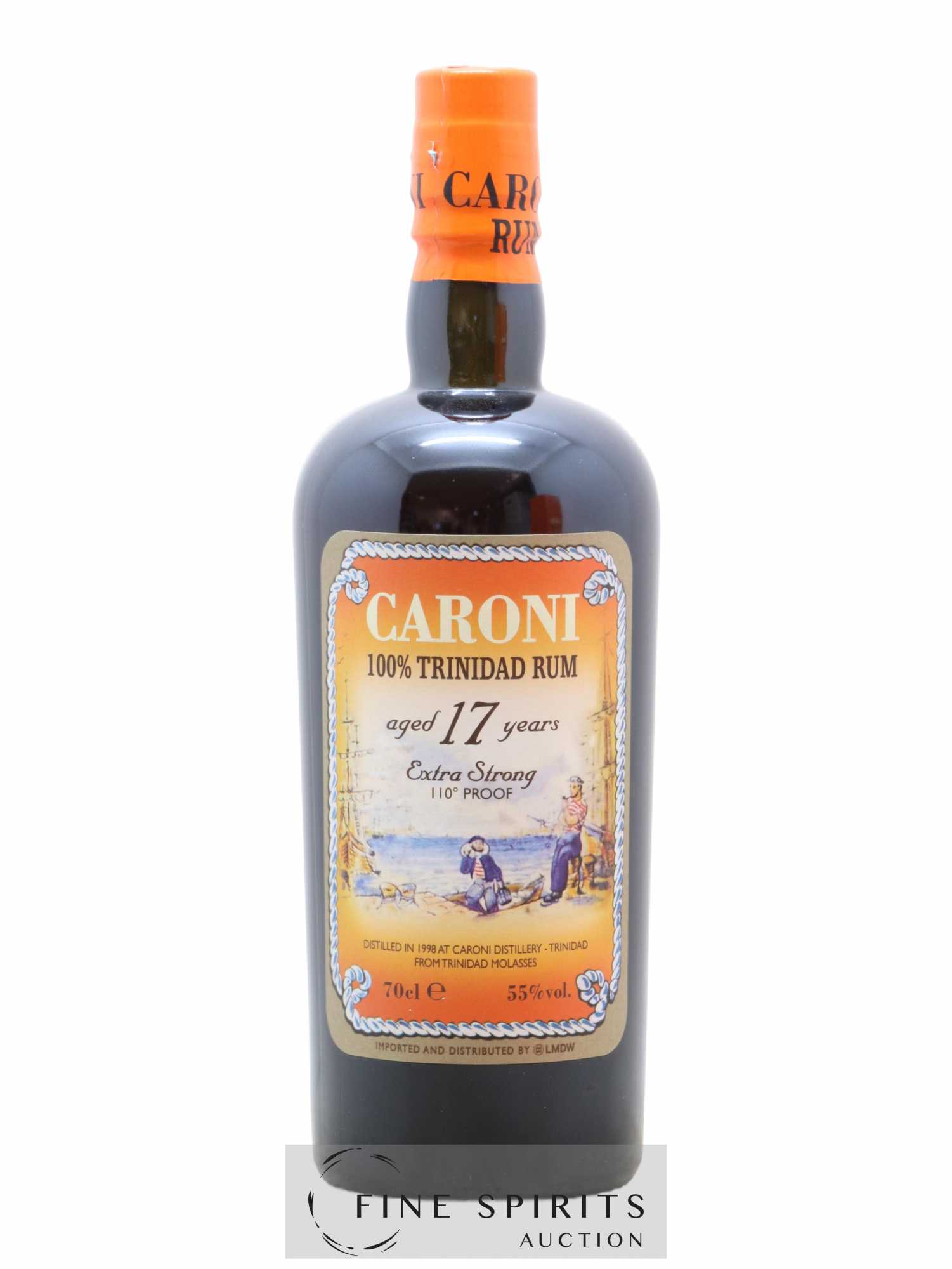 Caroni 17 years 1998 Of. 110° Proof bottled 2015 LMDW Extra Strong - Lot de 1 bouteille - 1