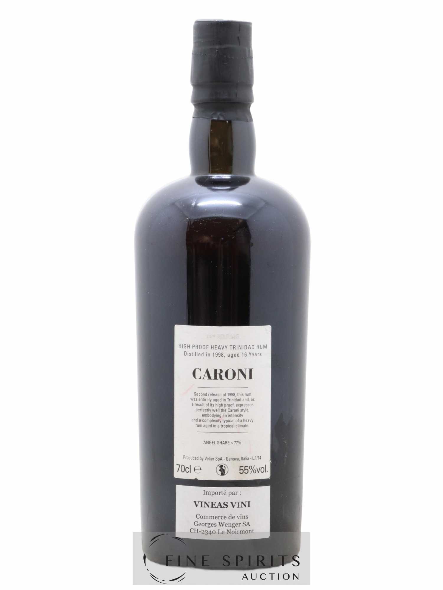 Caroni 16 years 1998 Velier No Smoking 33rd Release - One of 3850 - bottled 2014 - Lot de 1 bouteille - 1