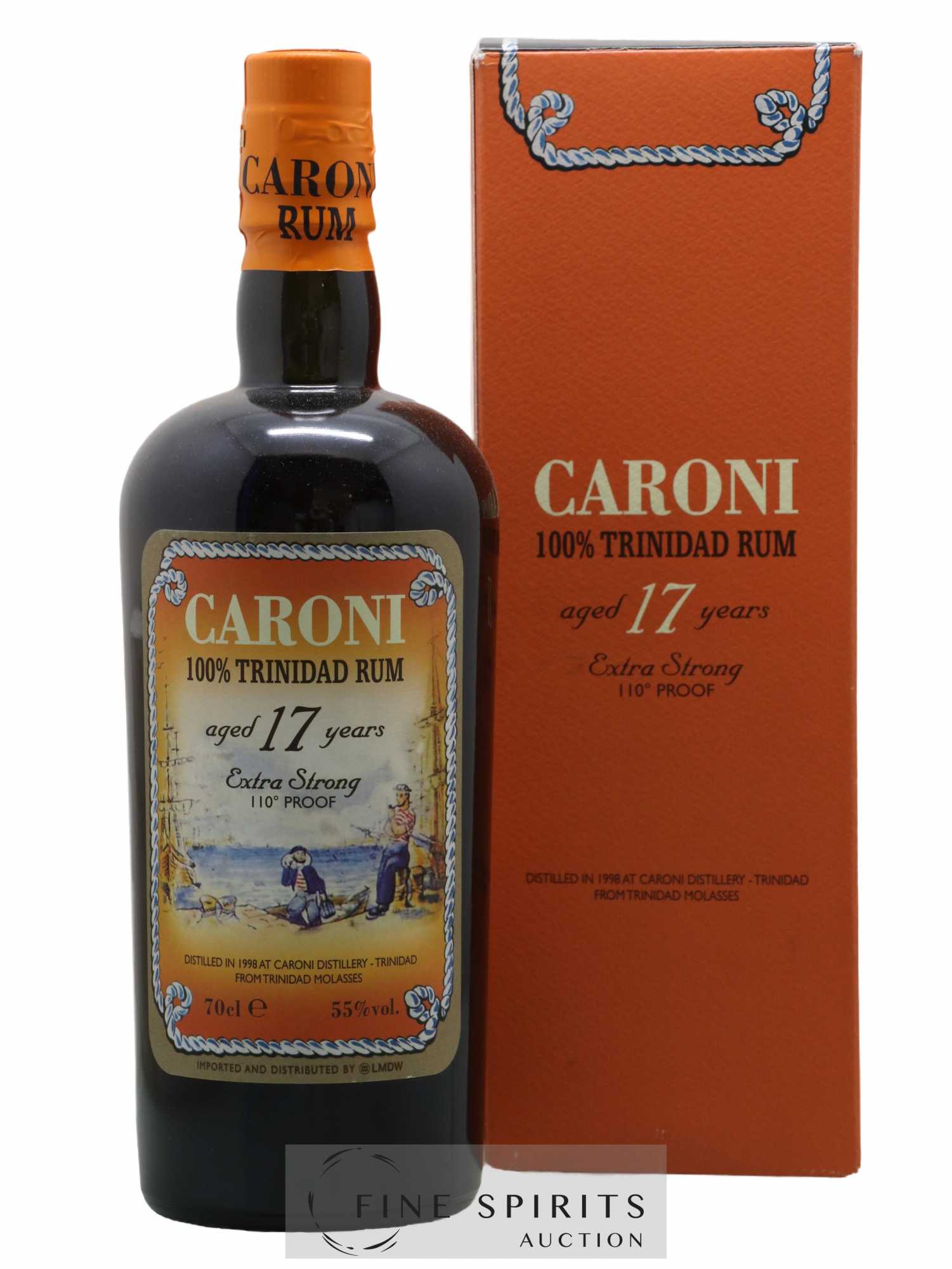 Caroni 17 years 1998 Of. 110° Proof bottled 2015 LMDW Extra Strong - Lot of 1 bottle - 0