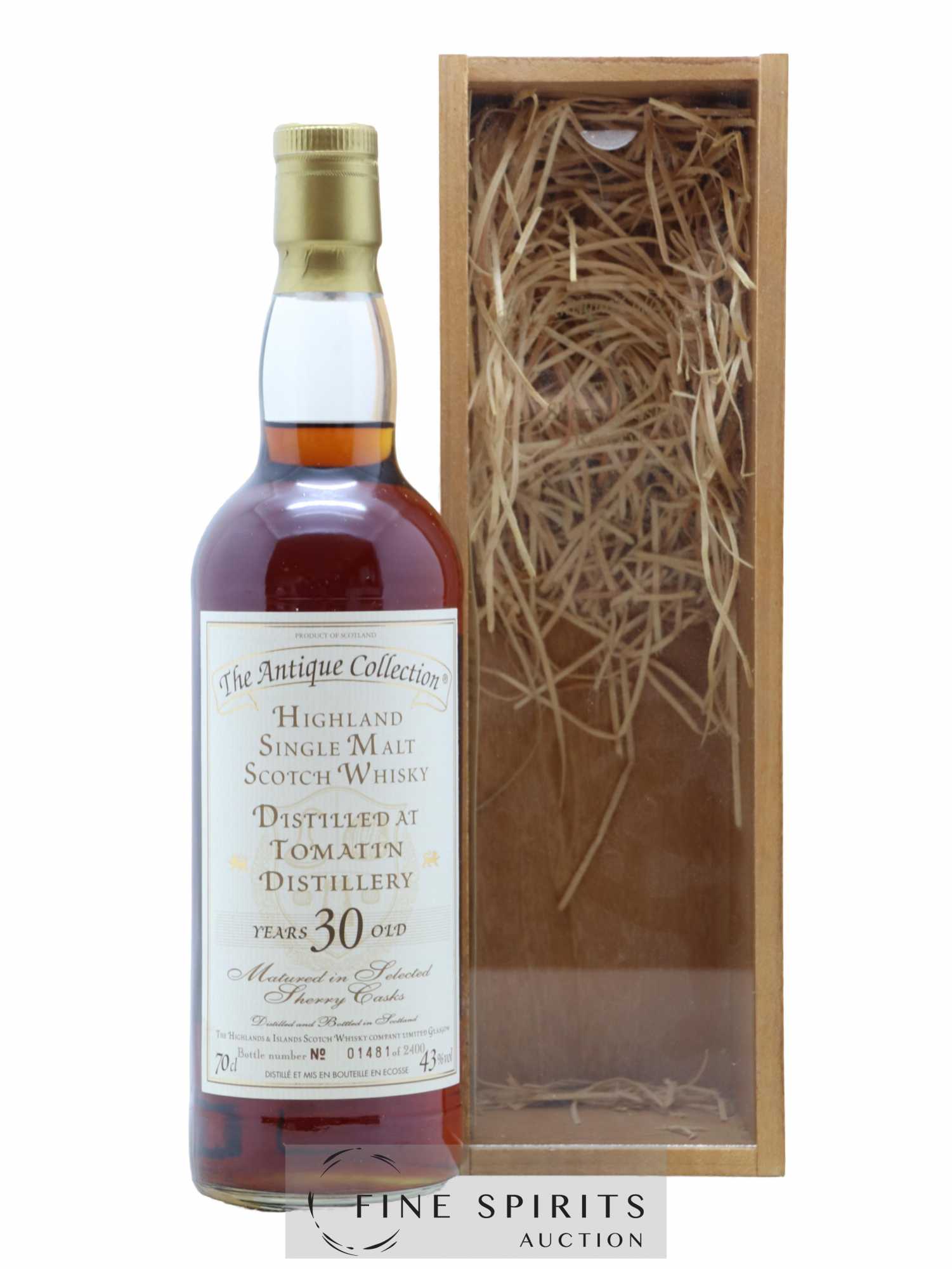 Tomatin 30 years The Highlands & Islands The Antique Collection Sherry Casks - One of 2400 - Lot de 1 bouteille - 0