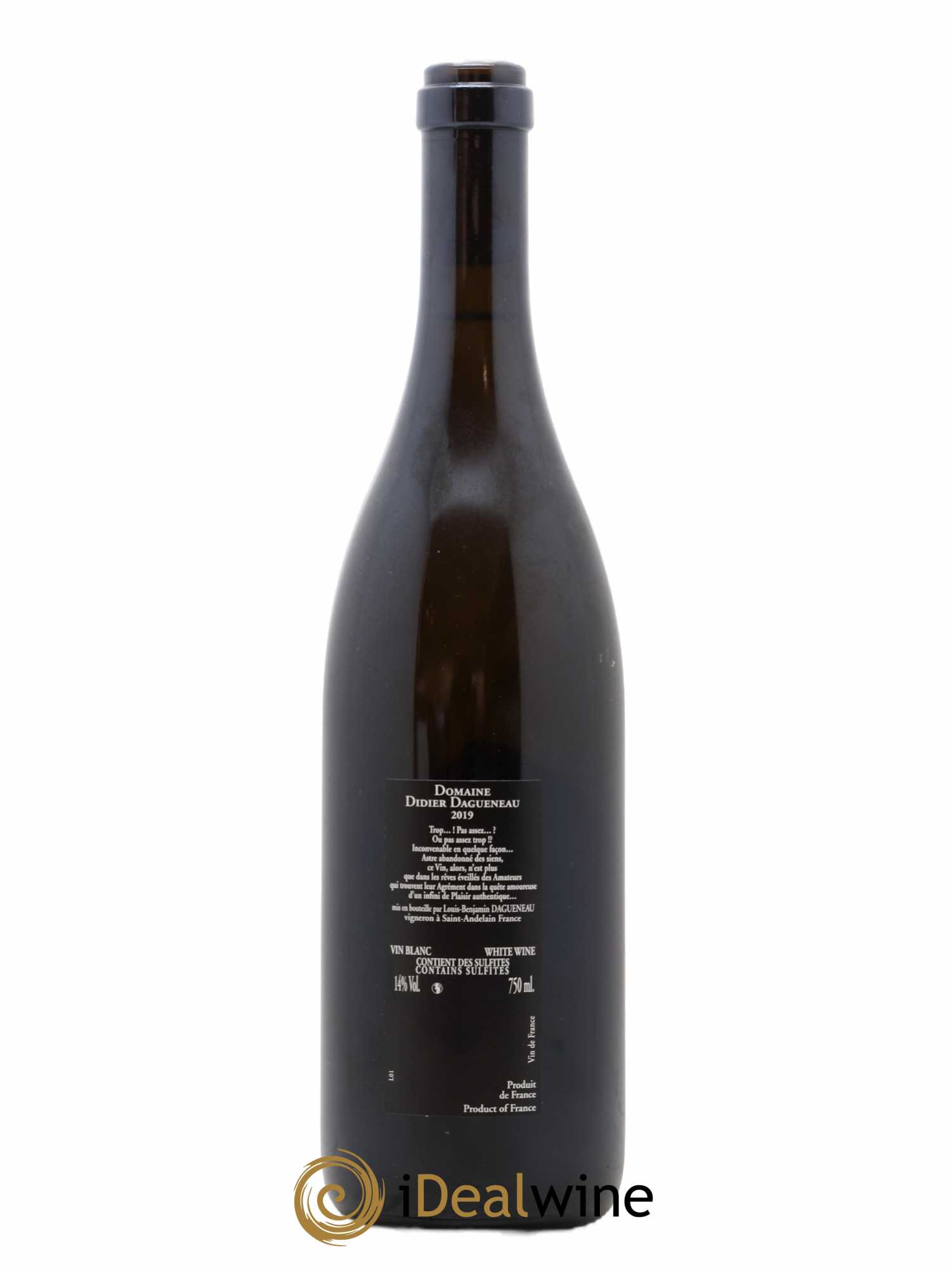 Vin de France (anciennement Pouilly-Fumé) Silex Dagueneau (Domaine Didier - Louis-Benjamin) (sans prix de réserve) 2019 - Lot de 1 bouteille - 1