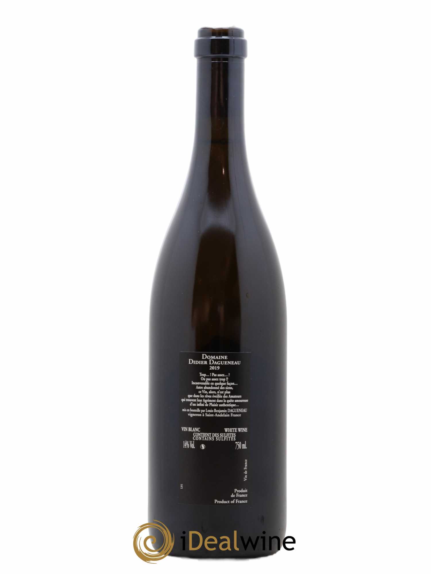 Vin de France (anciennement Pouilly-Fumé) Silex Dagueneau (Domaine Didier - Louis-Benjamin) (sans prix de réserve) 2019 - Lot de 1 bouteille - 1
