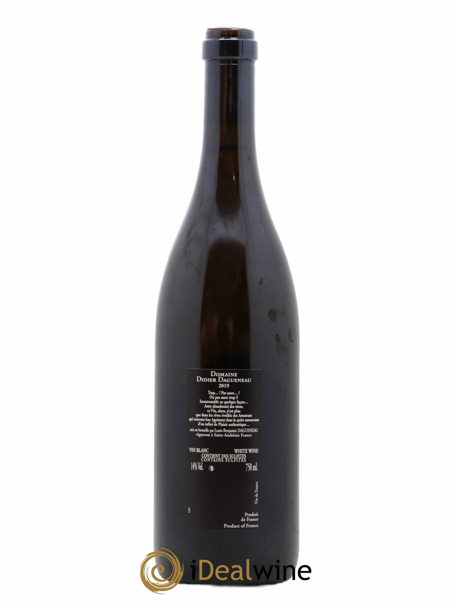 Vin de France (anciennement Pouilly-Fumé) Silex Dagueneau (Domaine Didier - Louis-Benjamin)  (sans prix de réserve) 2019 - Lot de 1 bouteille - 1