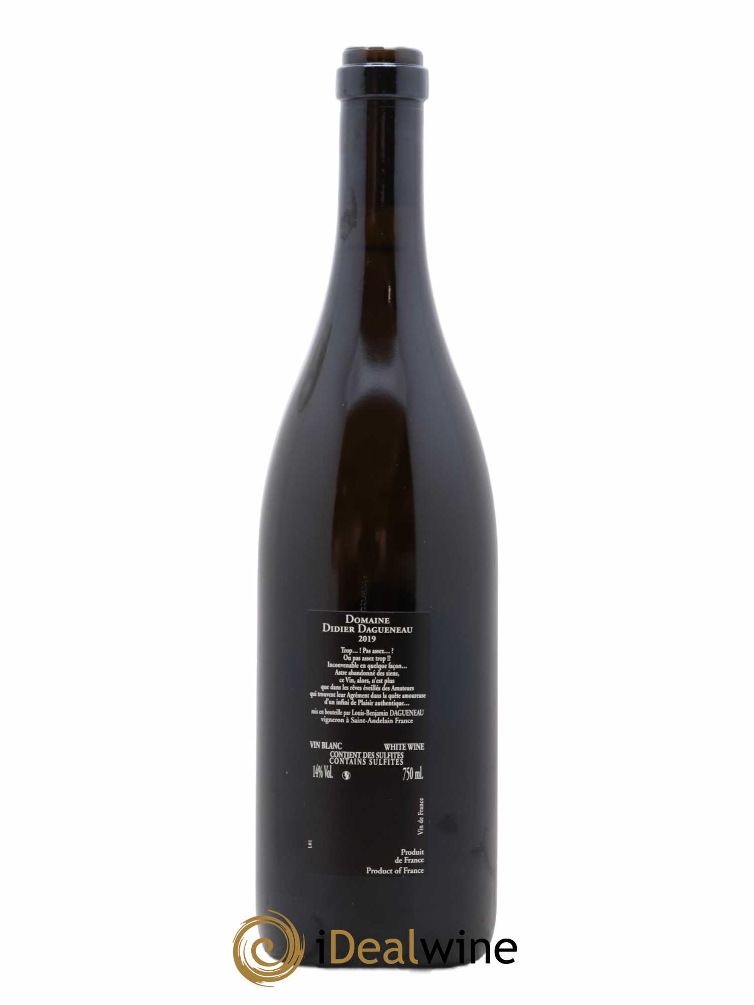 Vin de France (anciennement Pouilly-Fumé) Silex Dagueneau (Domaine Didier - Louis-Benjamin)  (sans prix de réserve) 2019 - Lot de 1 bouteille - 1