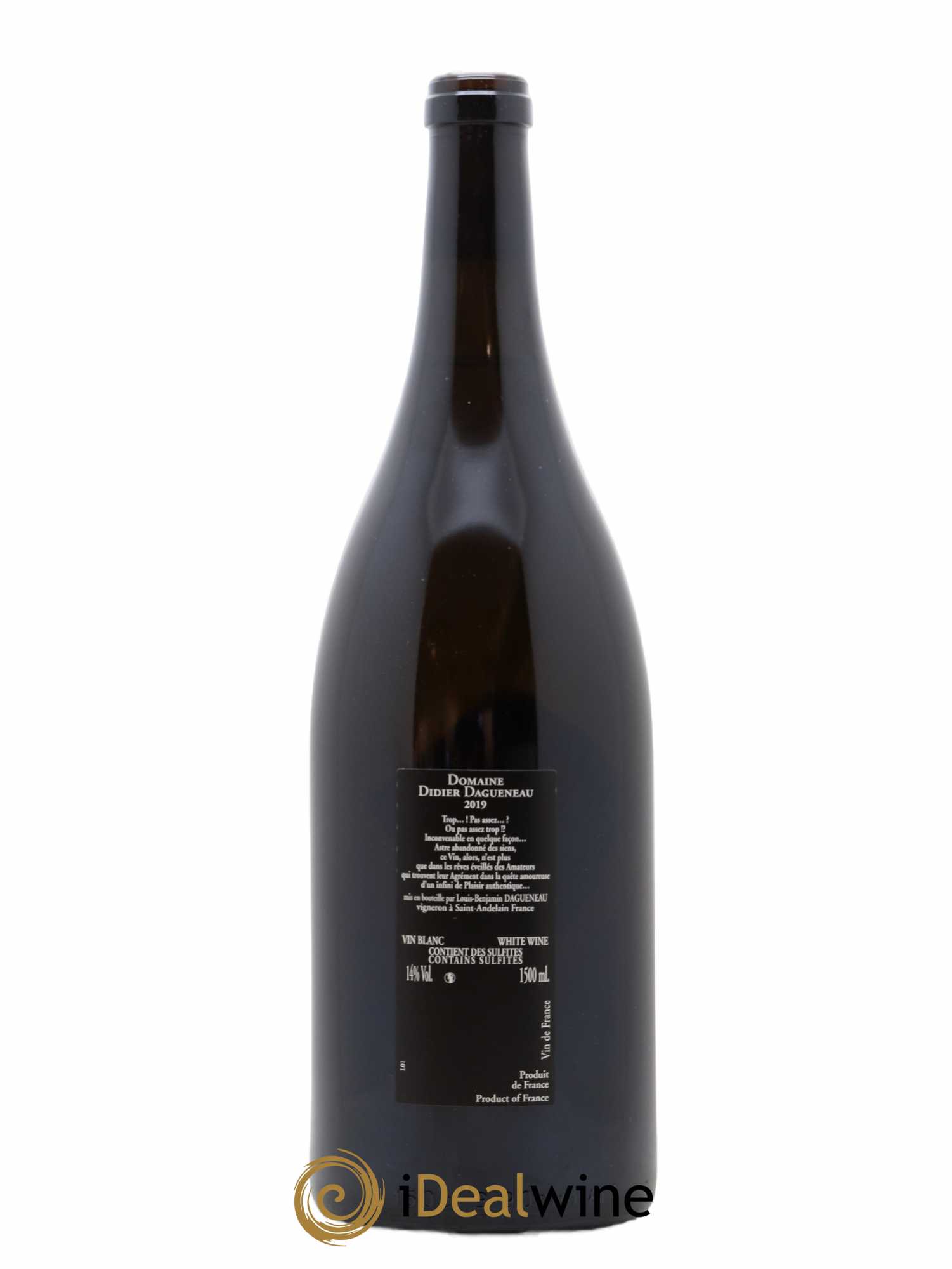 Vin de France (anciennement Pouilly-Fumé) Silex Dagueneau (Domaine Didier - Louis-Benjamin) (senza prezzo di riserva) 2019 - Lotto di 1 magnum - 1